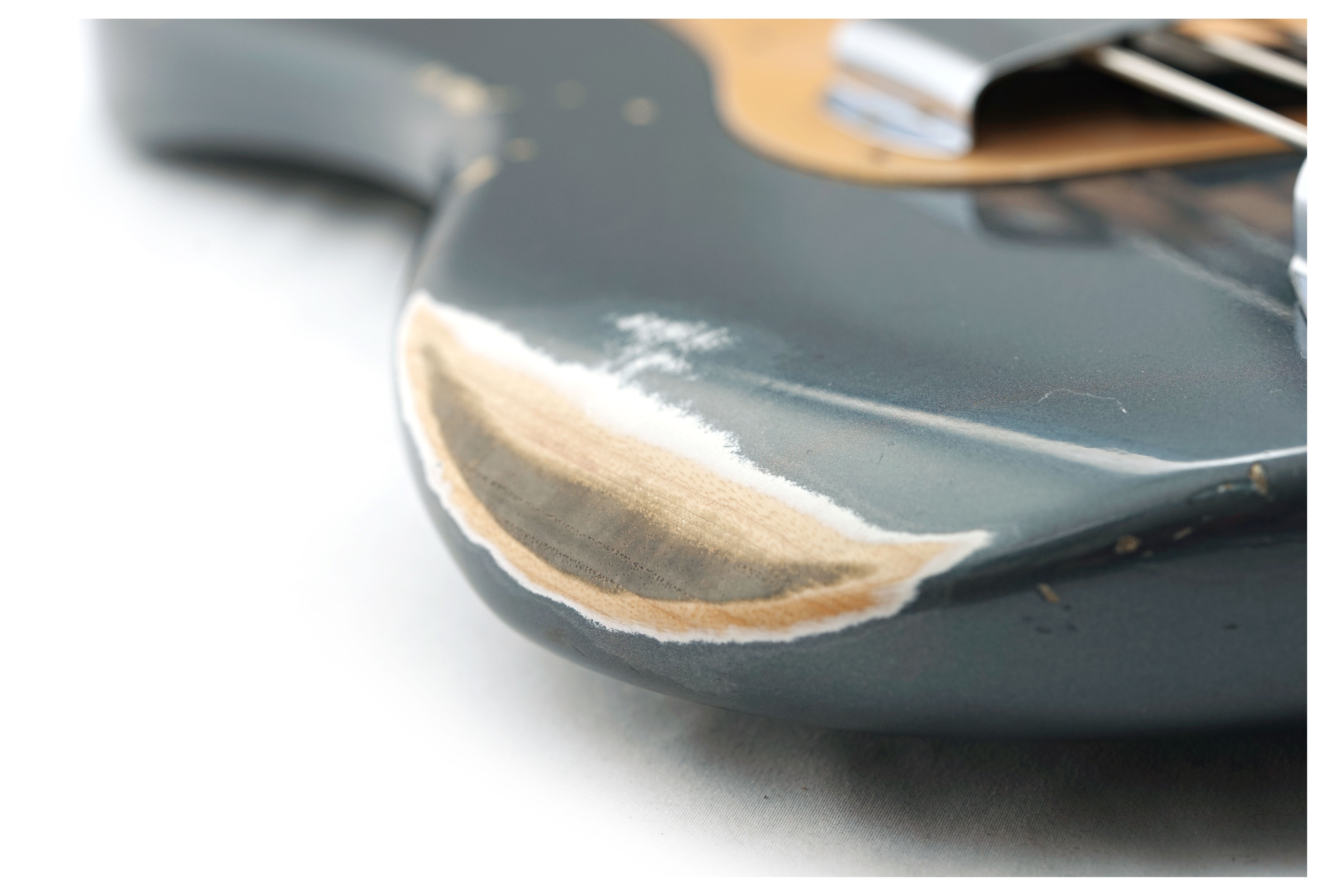 GUITARGUITAR Fender Custom Shop Precision Jazz Bass Relic Charcoal Frost Metallic #R143504