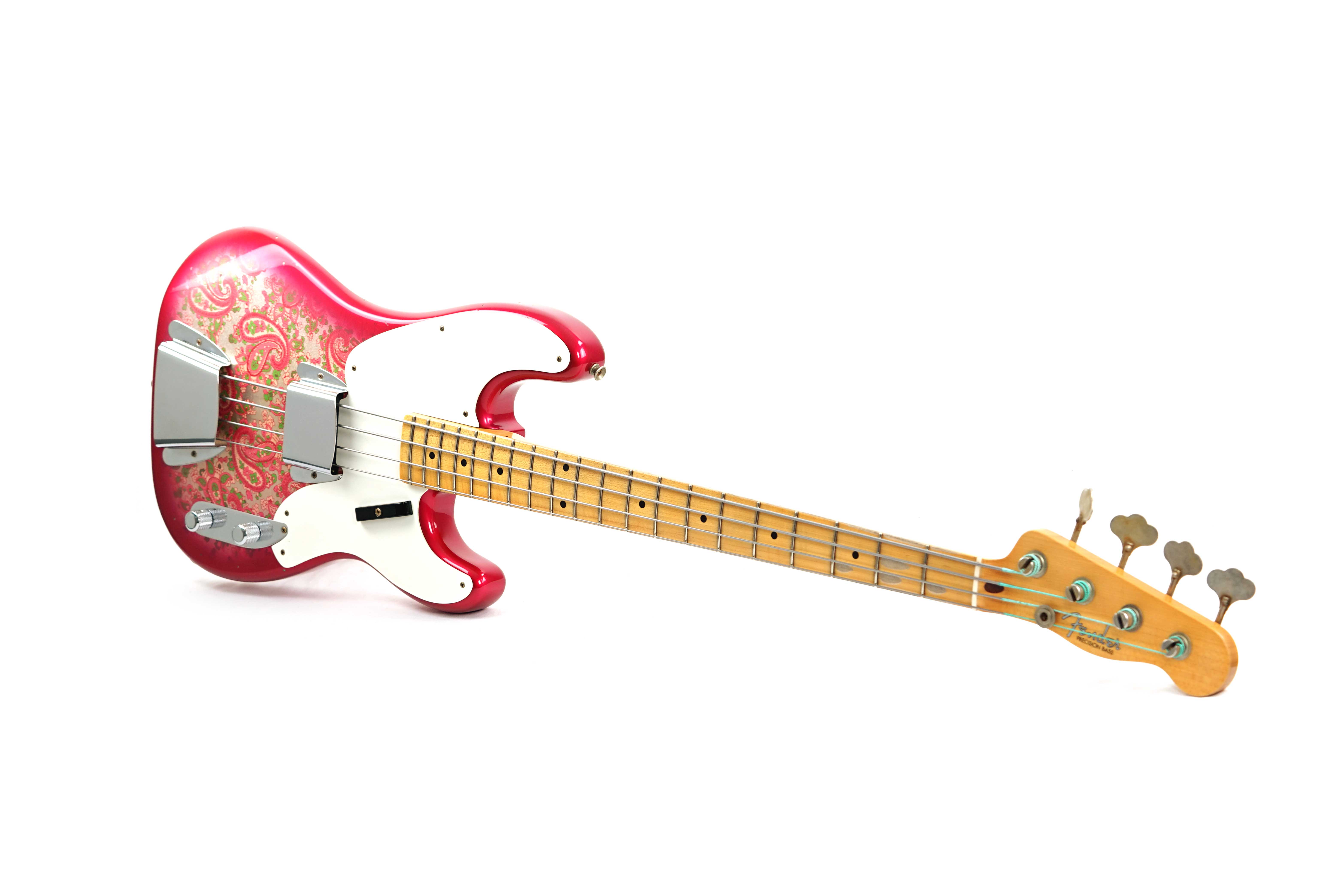 GUITARGUITAR Fender Custom Shop 1954 Precision Bass Journeyman Relic Pink Paisley