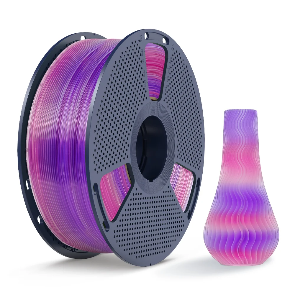 [MOQ: 3KG] PLA, SILK, PETG Rainbow Filament 3D Printer Filament 1KG