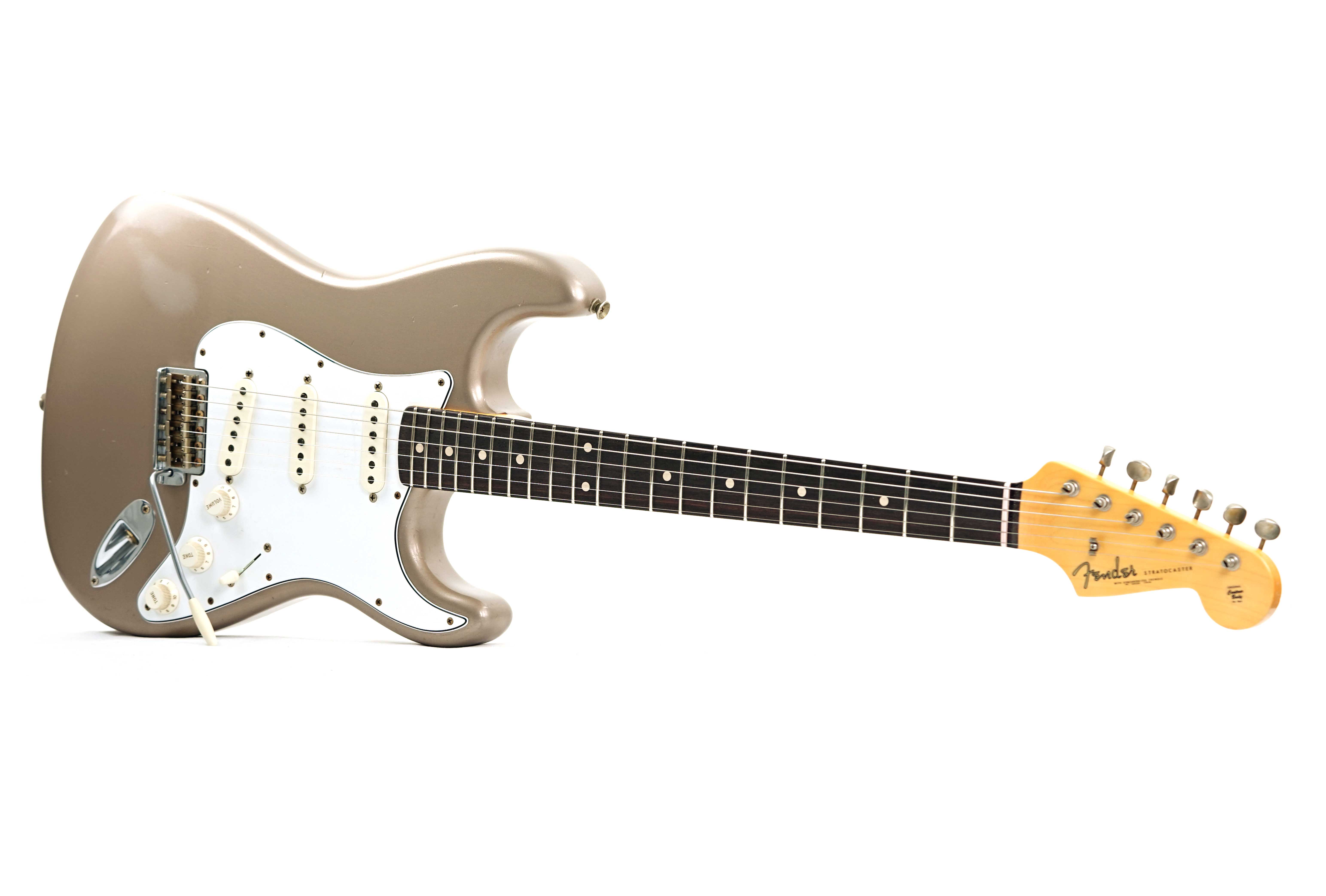 GUITARGUITAR Fender Custom Shop 1962 Stratocaster Journeyman Relic Shoreline Gold Masterbuilt by Austin MacNutt