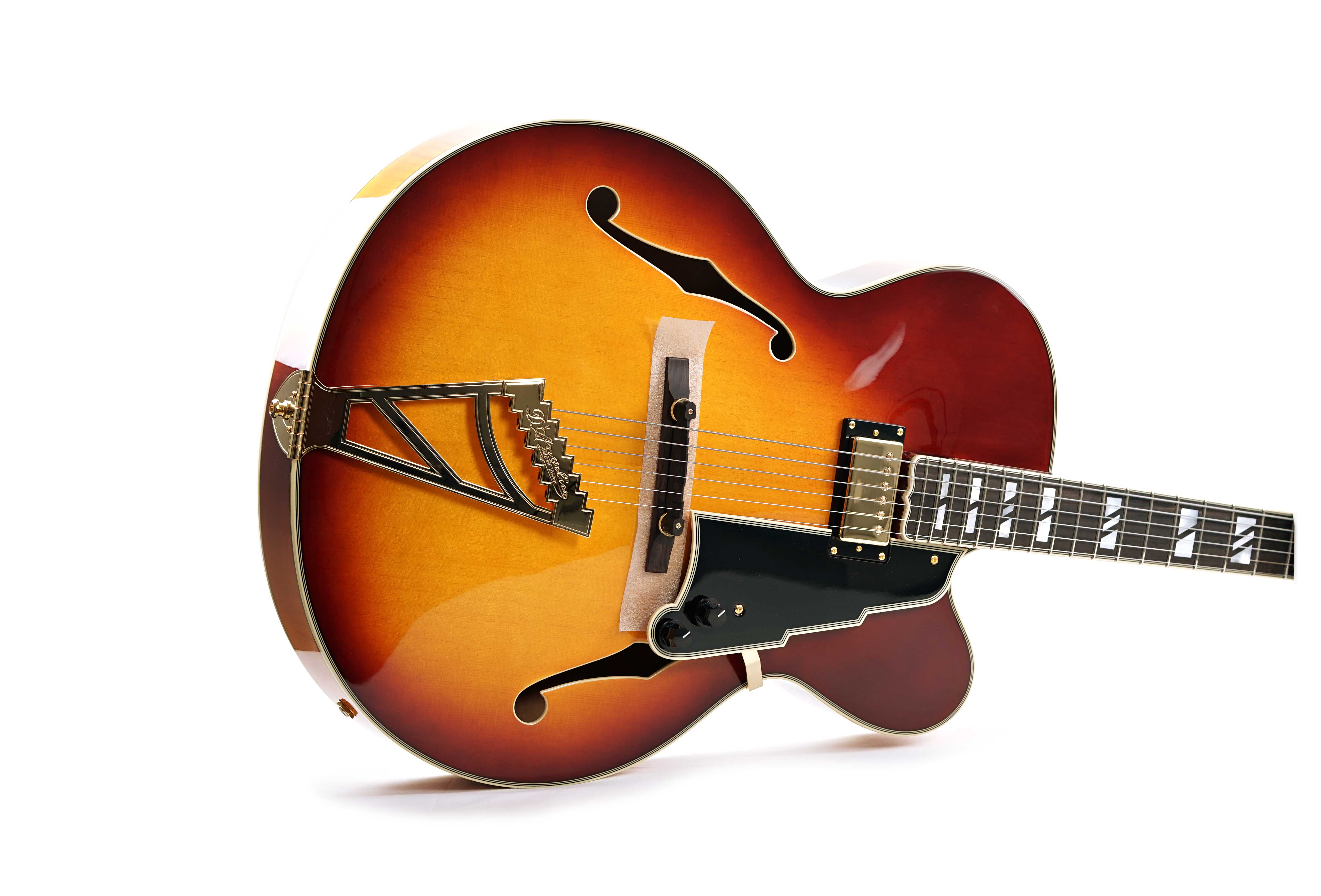 GUITARGUITAR D'Angelico Excel EXL-1 Archtop Single Cutaway Hollow Body Dark Iced Tea Burst