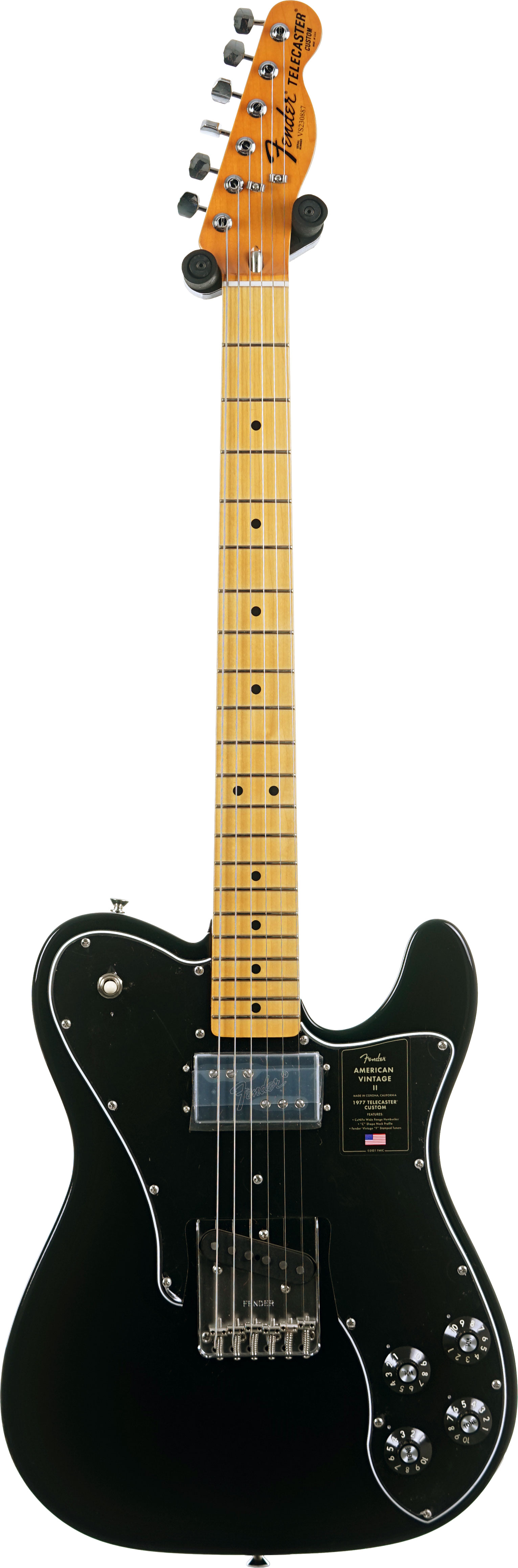 GUITARGUITAR Fender American Vintage II 1977 Telecaster Custom Maple Fingerboard Black #VS230887