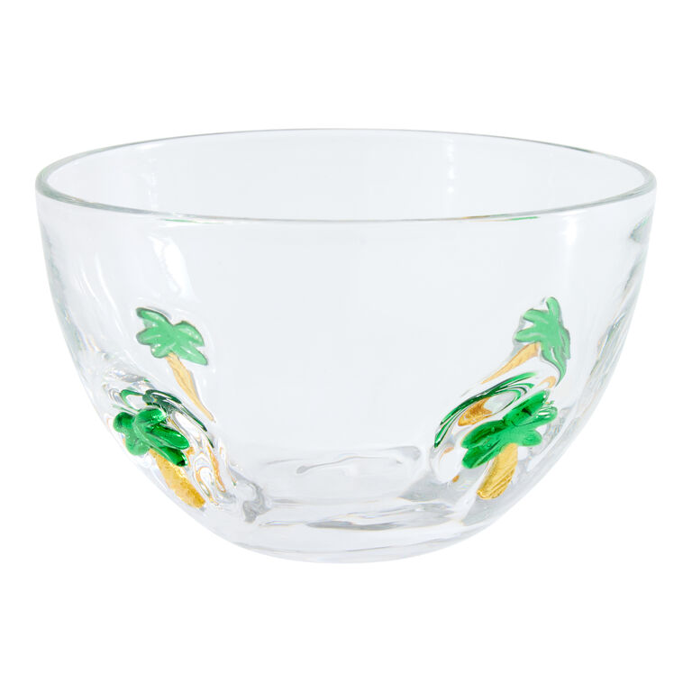World Market Charm Inlay Glass Bowl