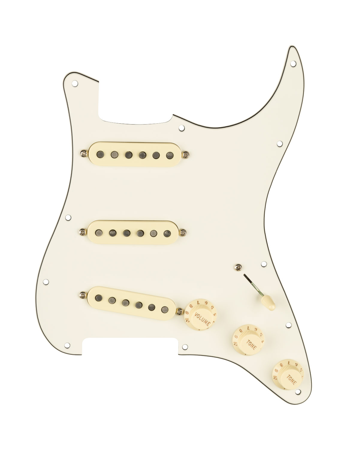 GUITARGUITAR Fender Pre-Wired Stratocaster Pickguard Custom Shop Custom '69 SSS Parchment 11 Hole