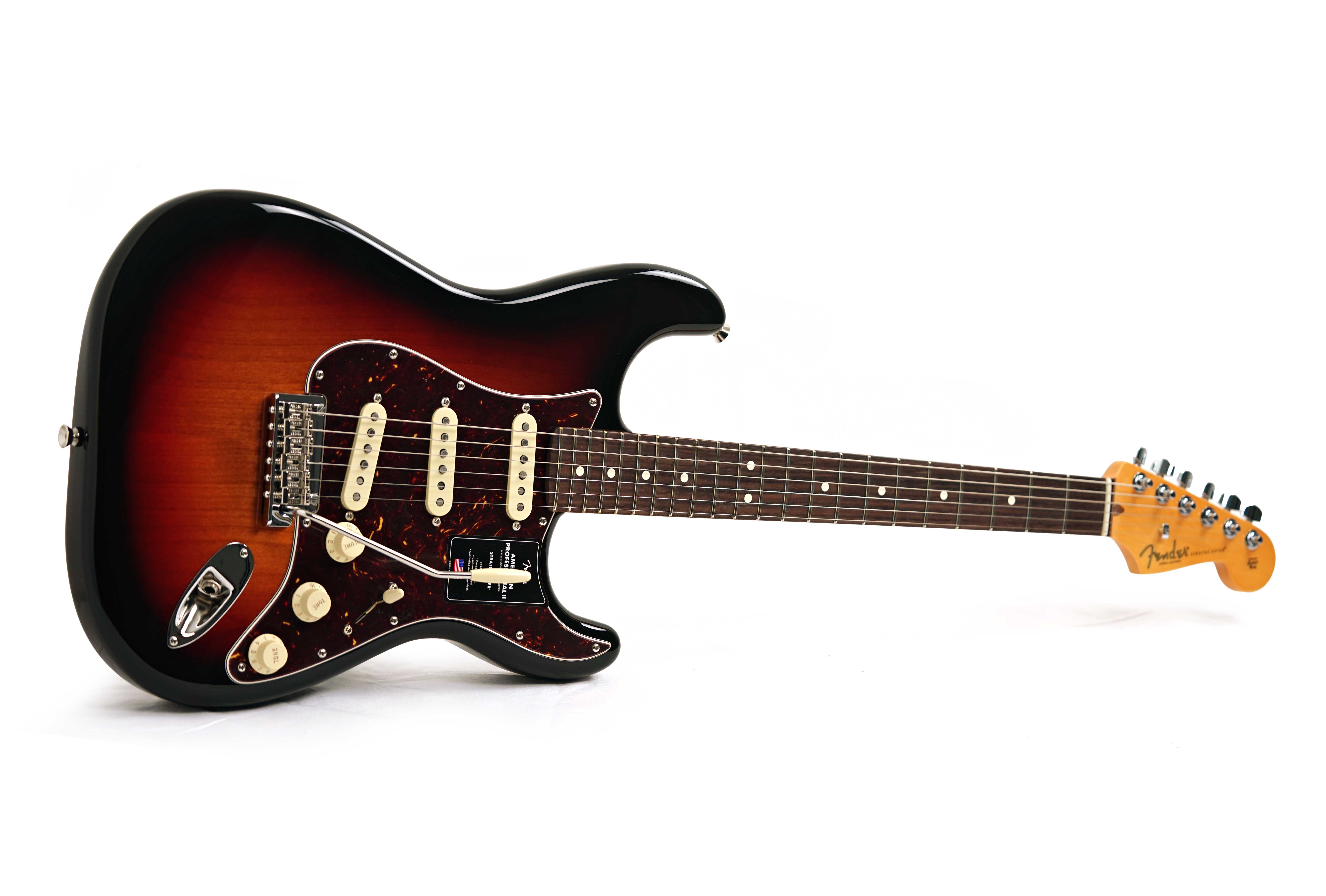 GUITARGUITAR Fender American Professional II Stratocaster 3 Tone Sunburst Rosewood Fingerboard #US25069786