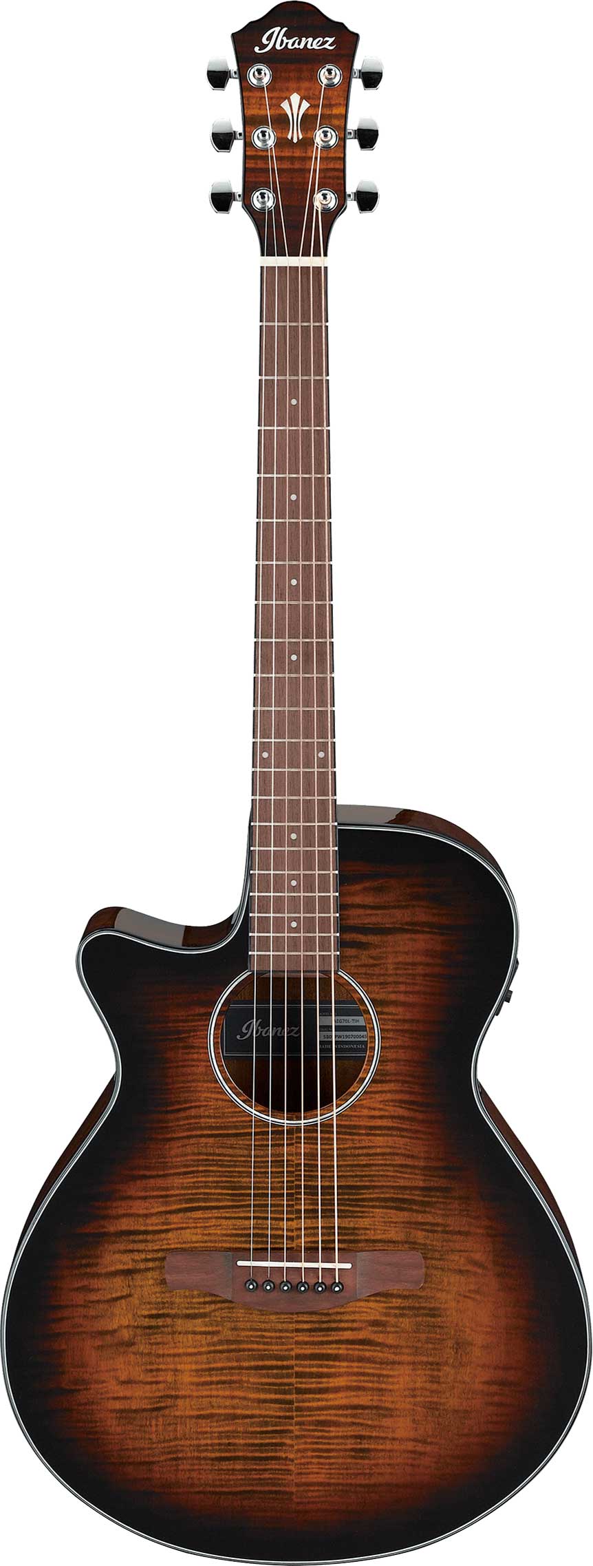 GUITARGUITAR Ibanez AEG70L Tiger Burst High Gloss Left Handed