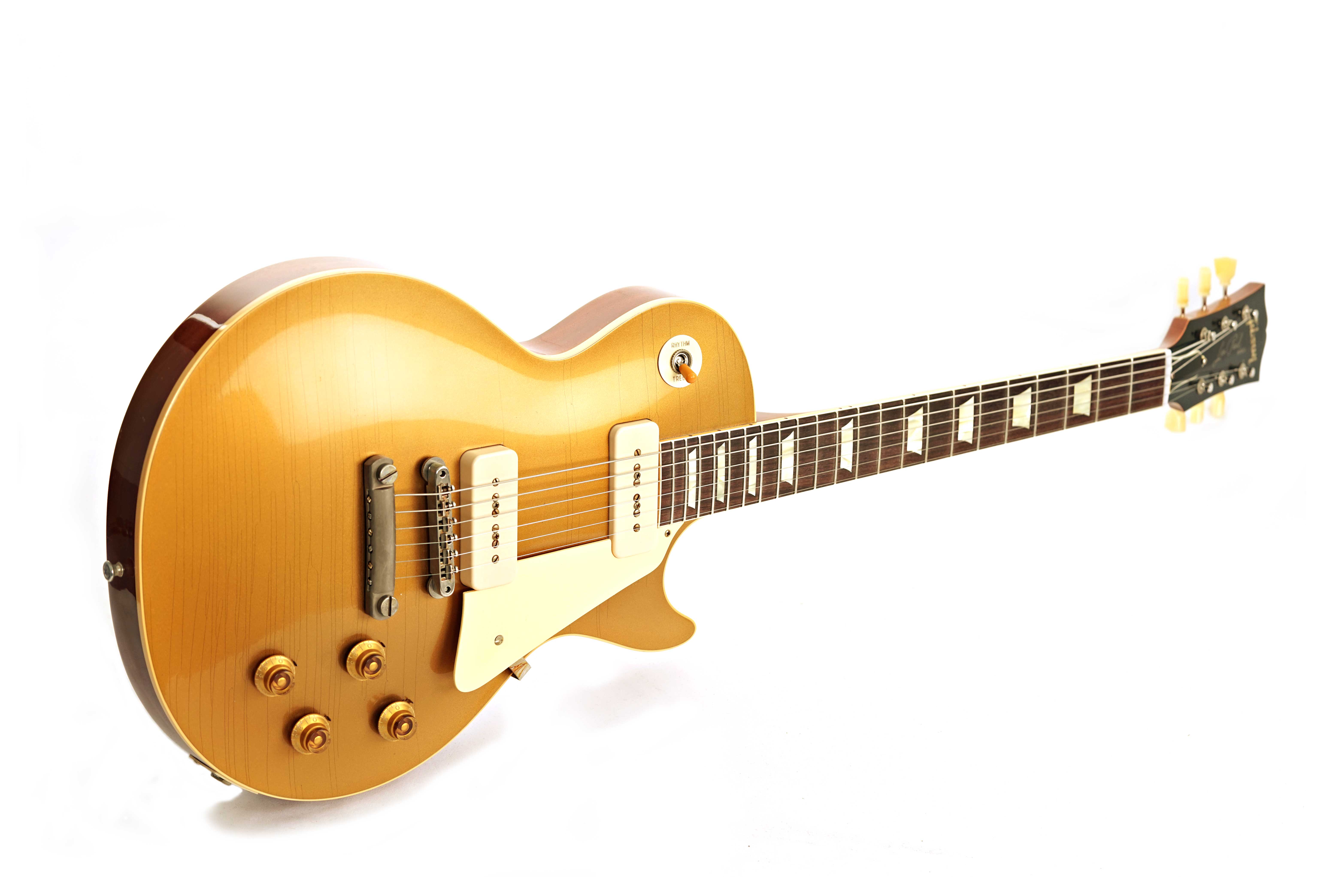GUITARGUITAR Gibson Custom Shop Murphy Lab 1956 Les Paul Goldtop Reissue Ultra Light Aged Double Gold #65205