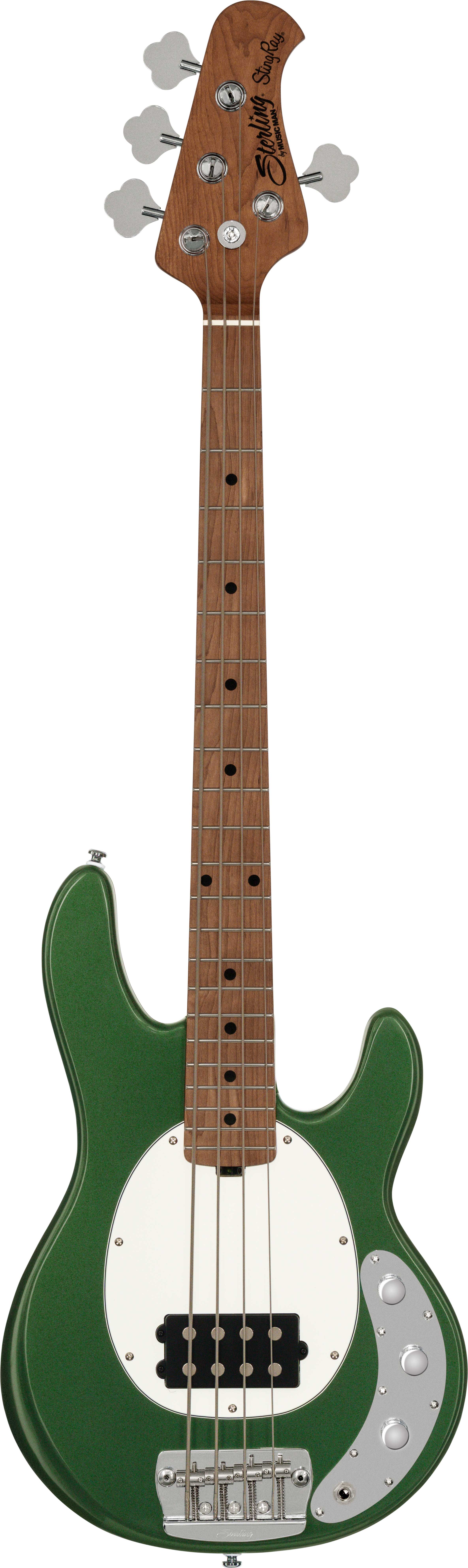 GUITARGUITAR Music Man Sterling StingRay Short Scale Bass RAYSS4 Charging Green