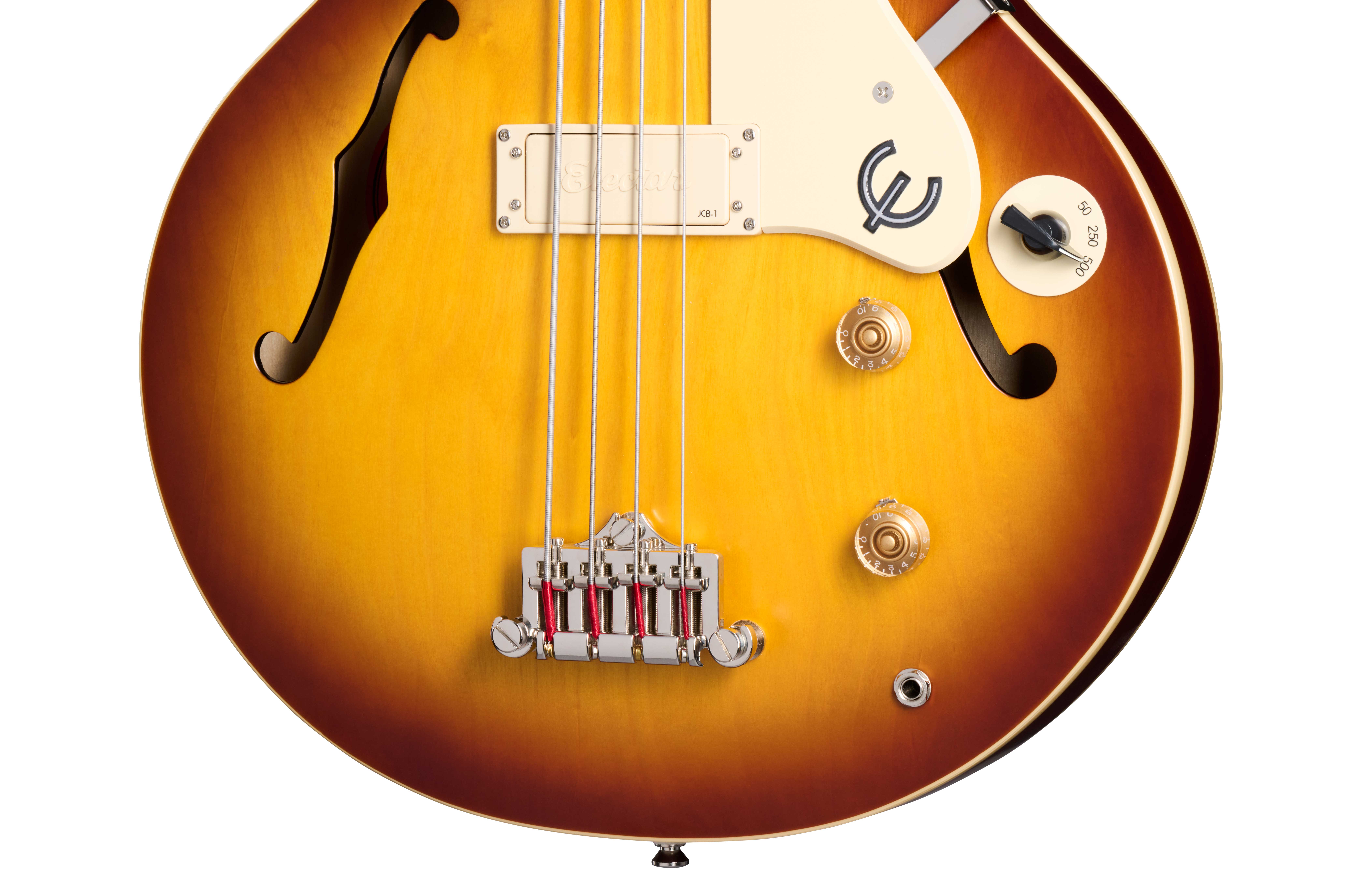 GUITARGUITAR Epiphone Jack Casady Fretless Bass Aged Royal Tan