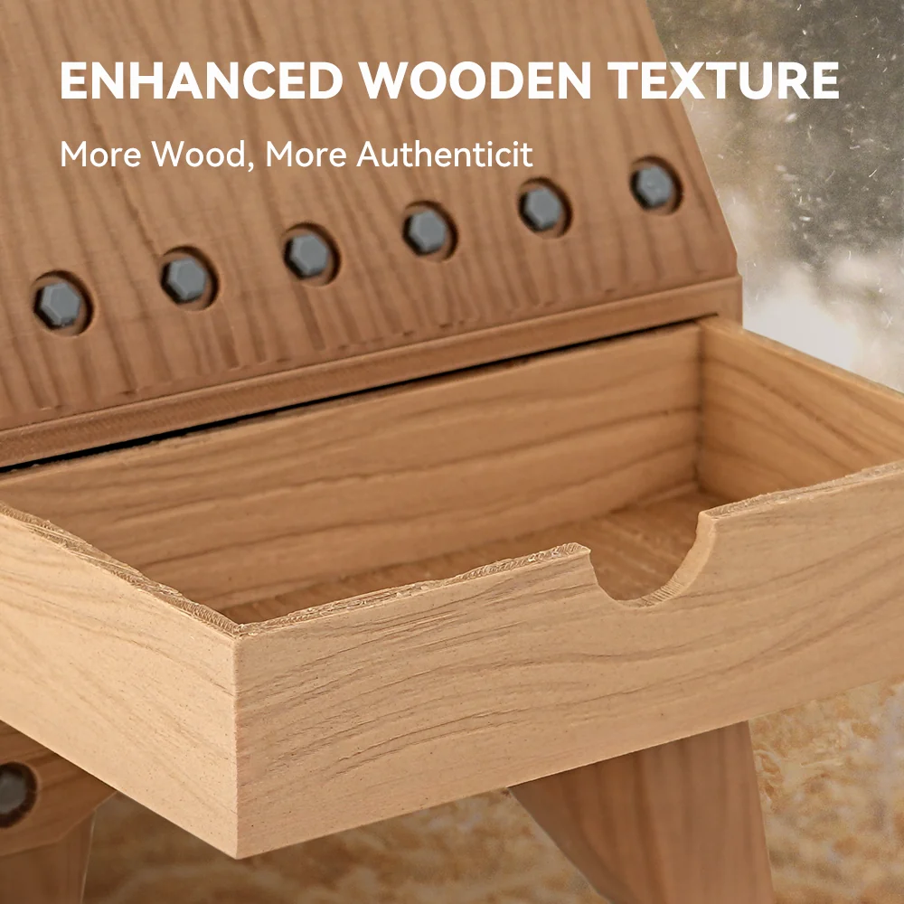 [MOQ: 3KG] Optimized Wood PLA 3D Printer Filament 1KG, Optimized and Upgraded Wood Texture