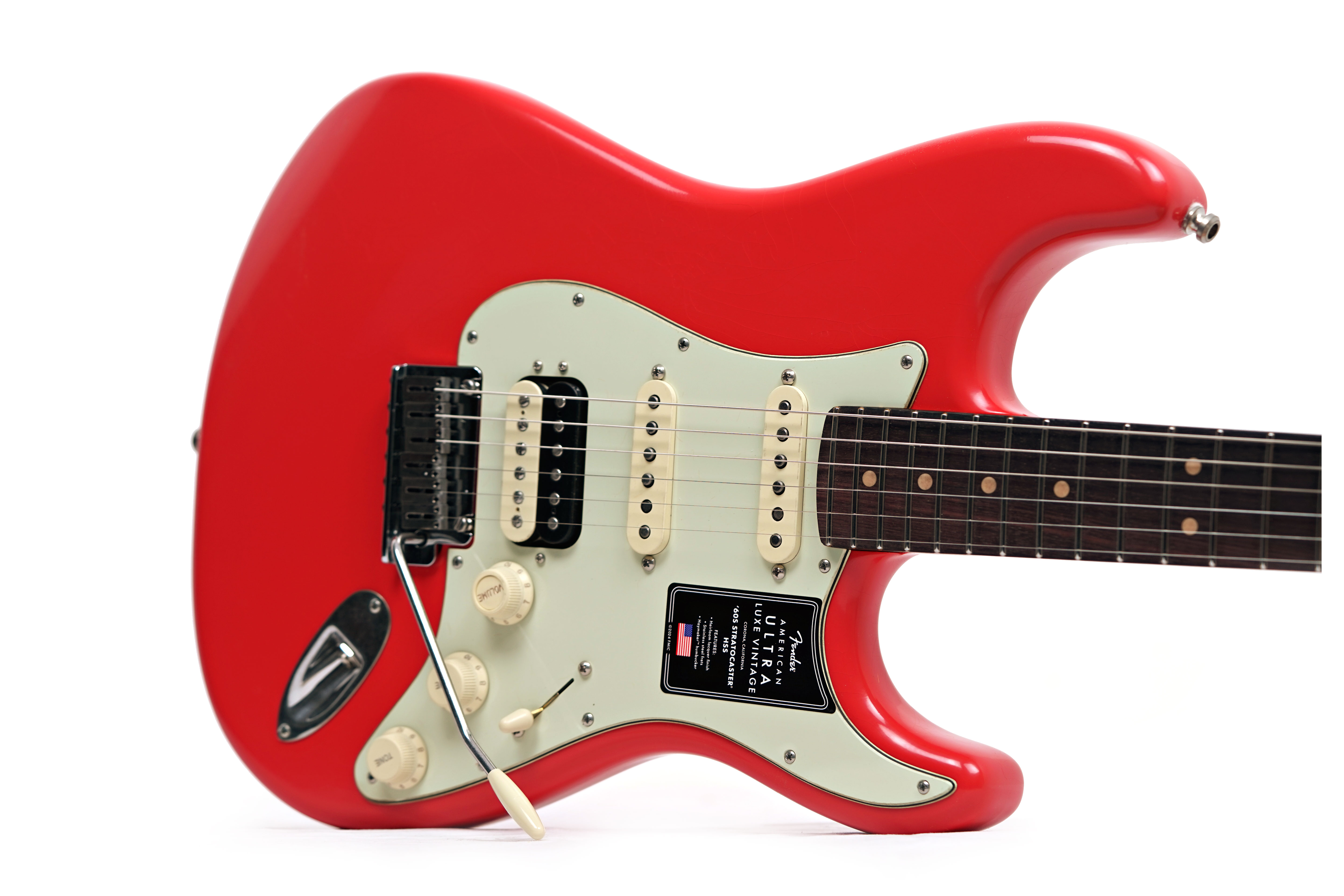 GUITARGUITAR Fender American Ultra Luxe Vintage 60s Stratocaster HSS Fiesta Red #US25034389