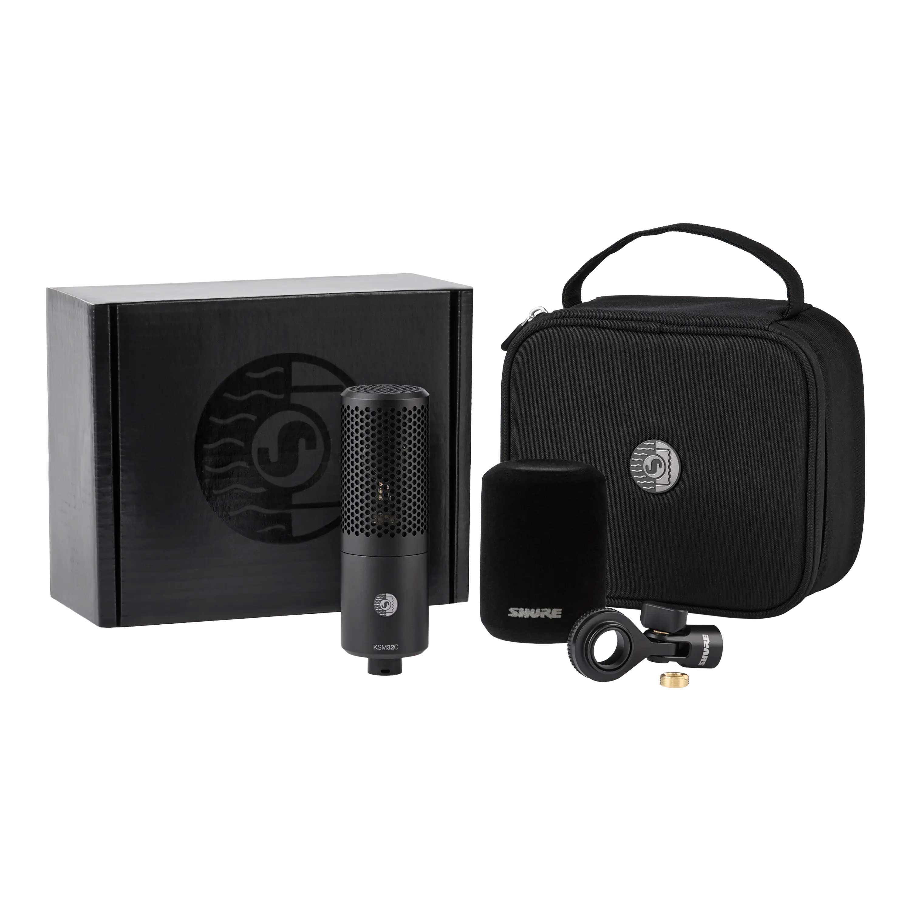 GUITARGUITAR Shure KSM32C/HM Includes Foam Windscreen, Mic Clamp, and Zippered Carrying Case
