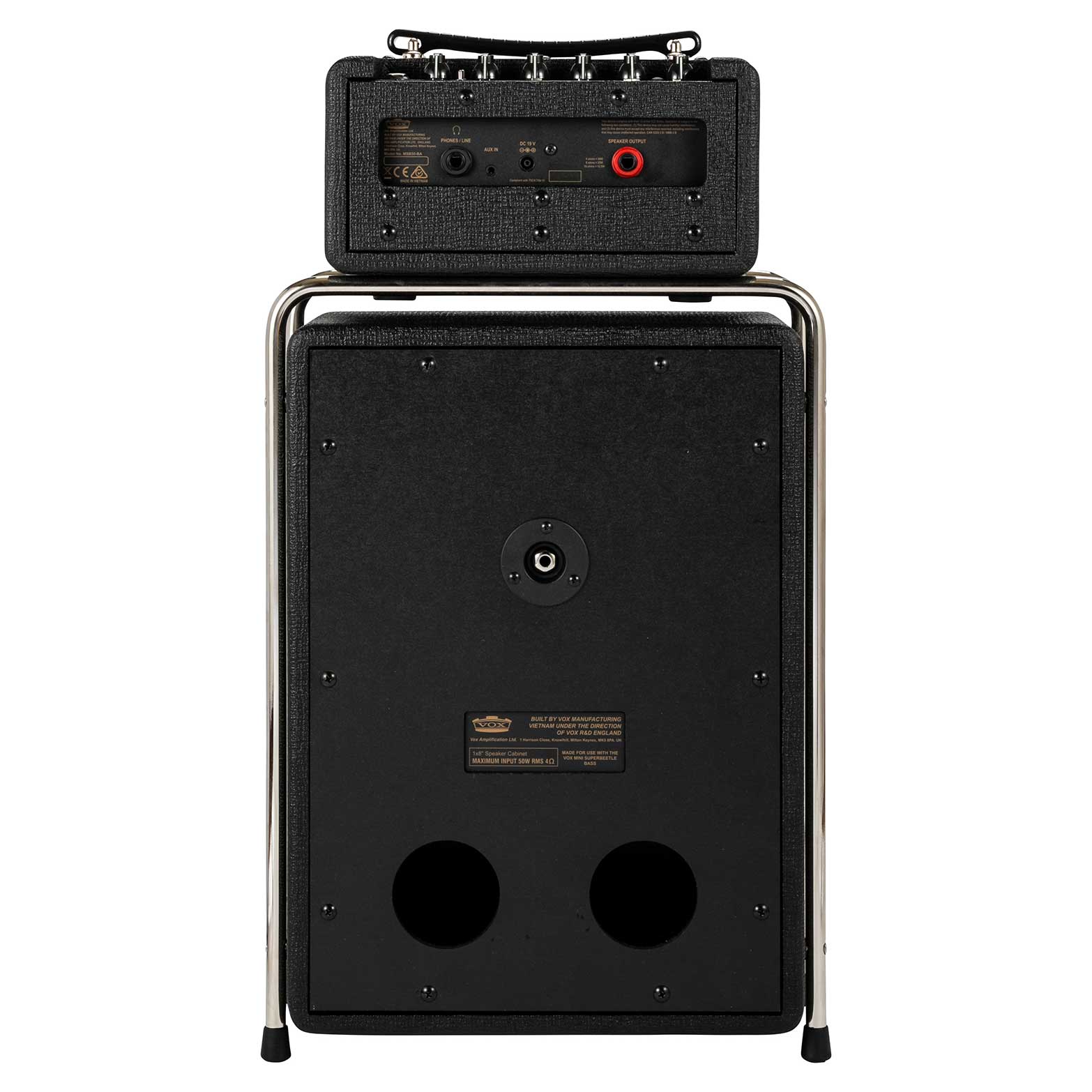 GUITARGUITAR Vox Mini Superbeetle Bass Solid State Amp Head and Cabinet Set
