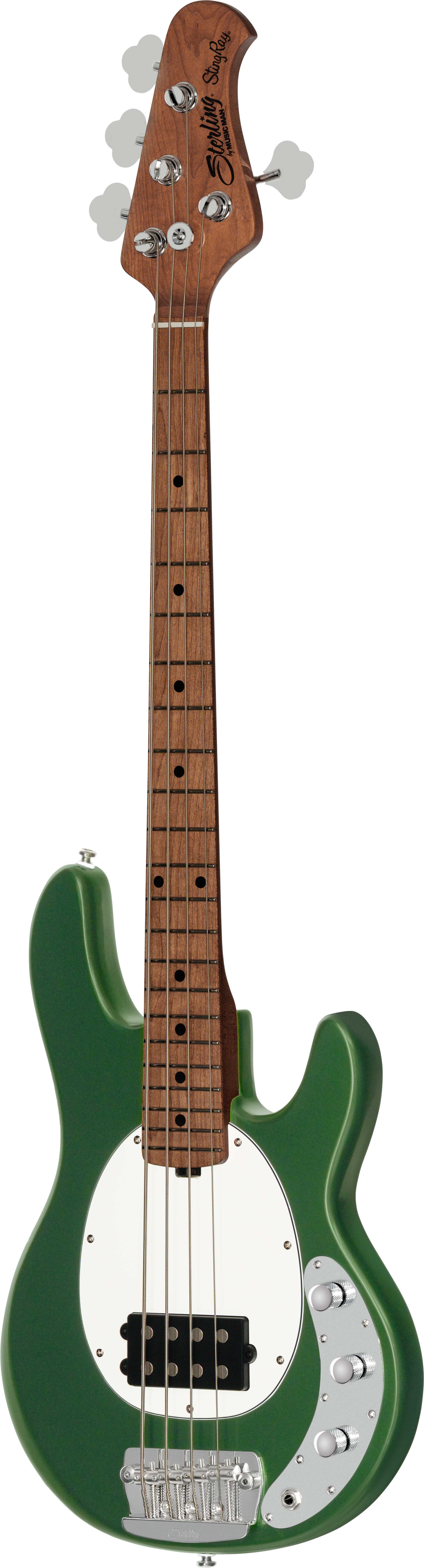 GUITARGUITAR Music Man Sterling StingRay Short Scale Bass RAYSS4 Charging Green