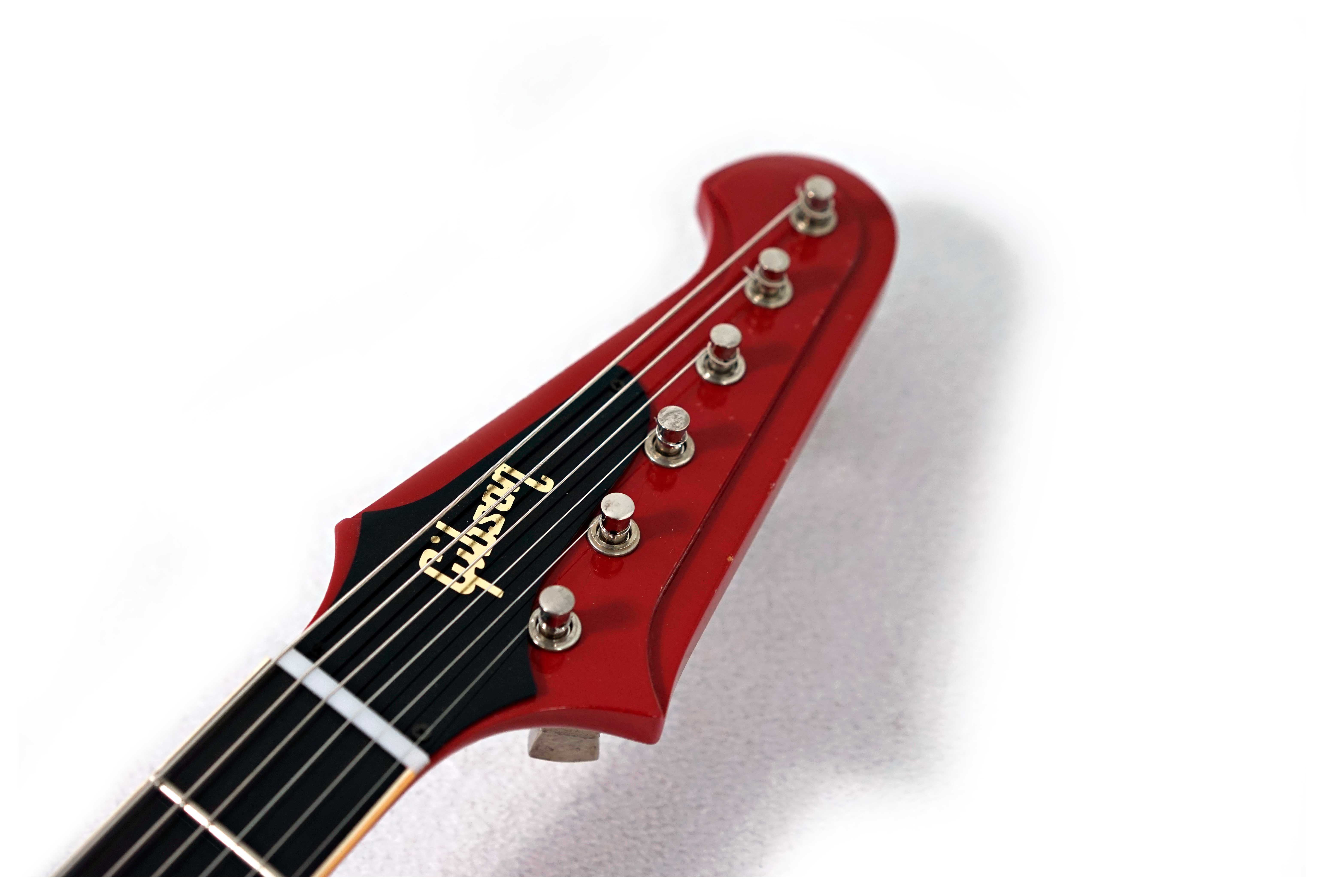GUITARGUITAR Gibson Custom Shop 1963 Firebird V With Maestro Vibrola Light Aged Cardinal Red #304583