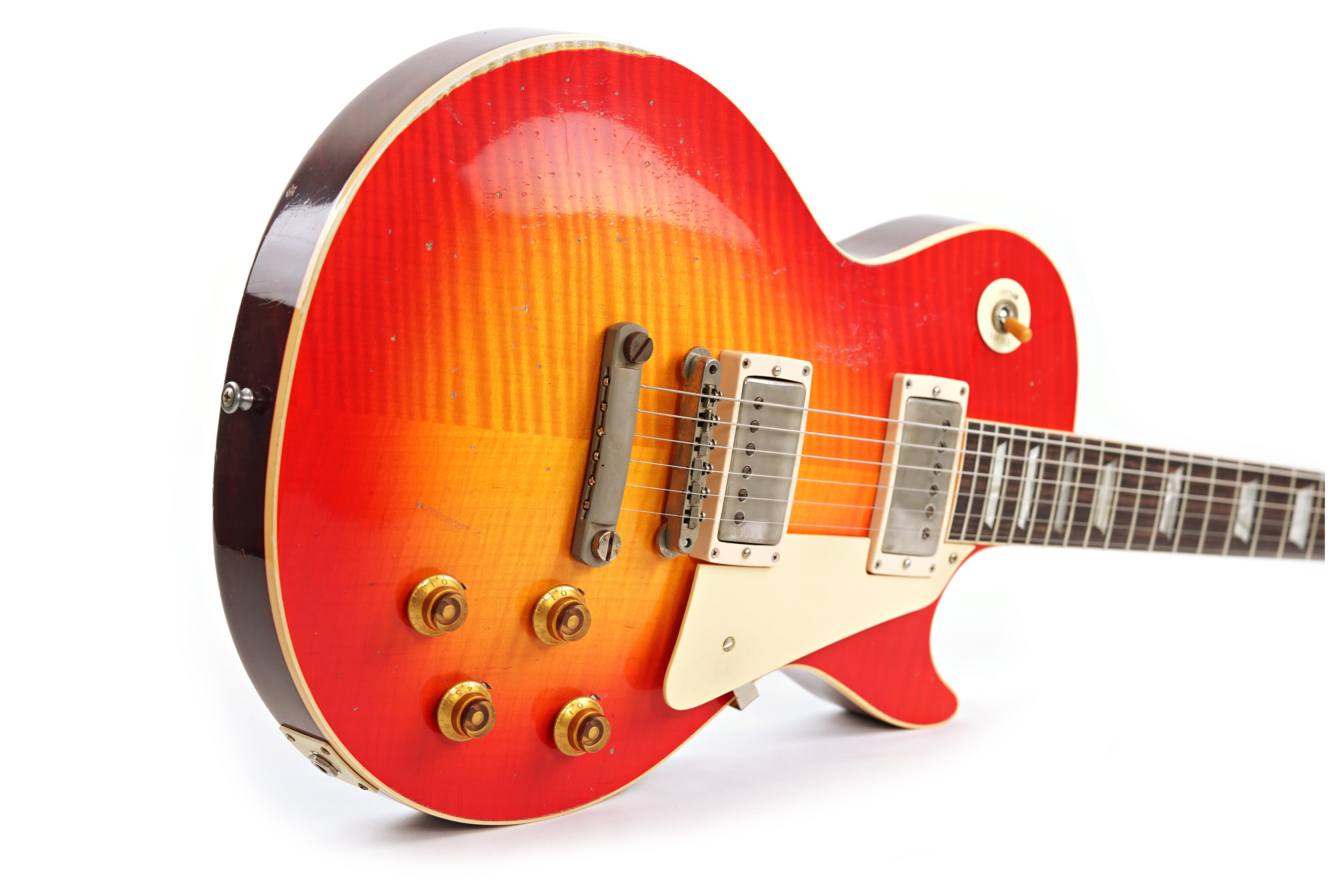GUITARGUITAR Gibson Custom Shop 59 Les Paul Standard Made 2 Measure Wide Tomato Burst Murphy Lab Heavy Aged #04316