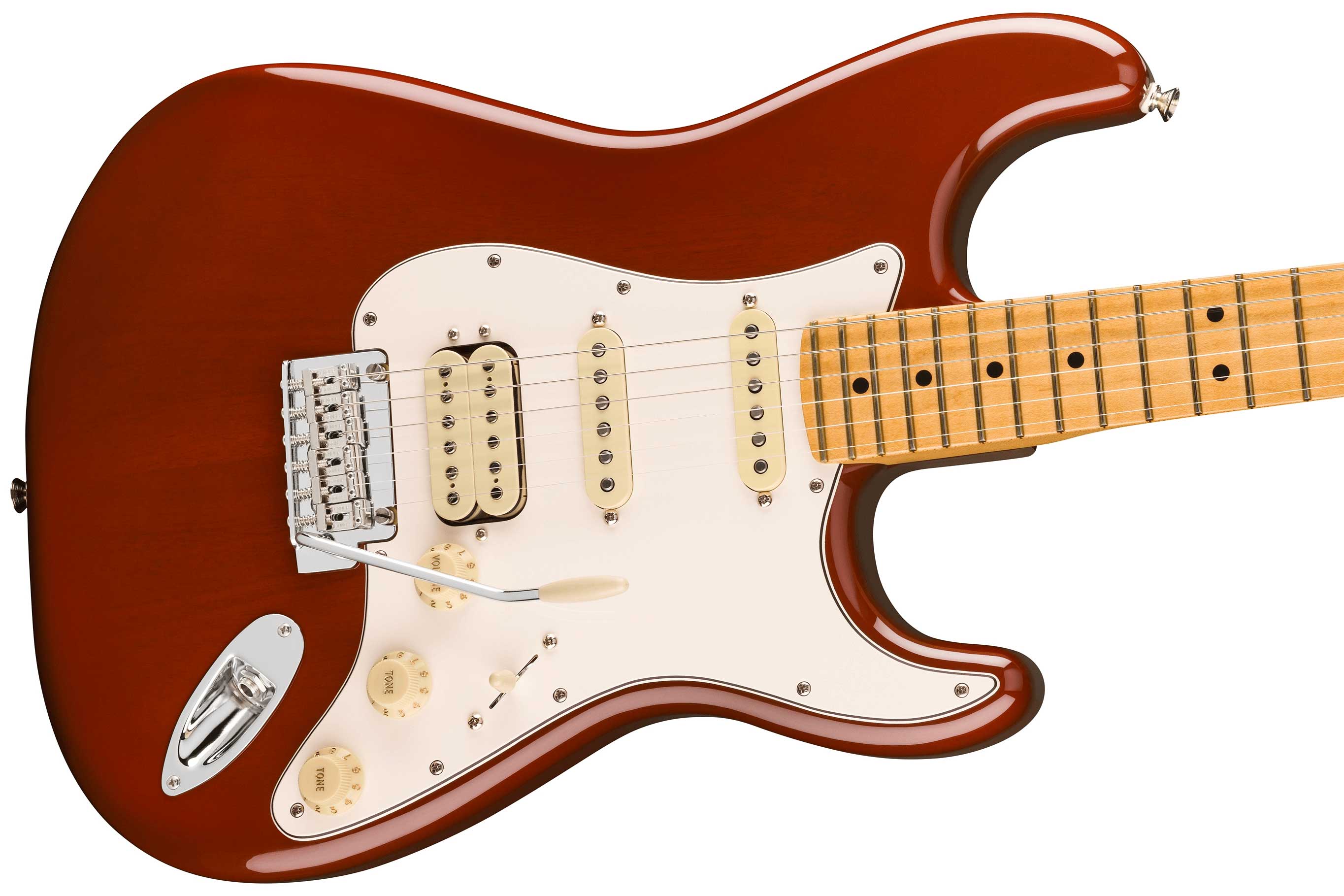 GUITARGUITAR Fender Player II Stratocaster HSS Transparent Mocha Burst Maple Fingerboard