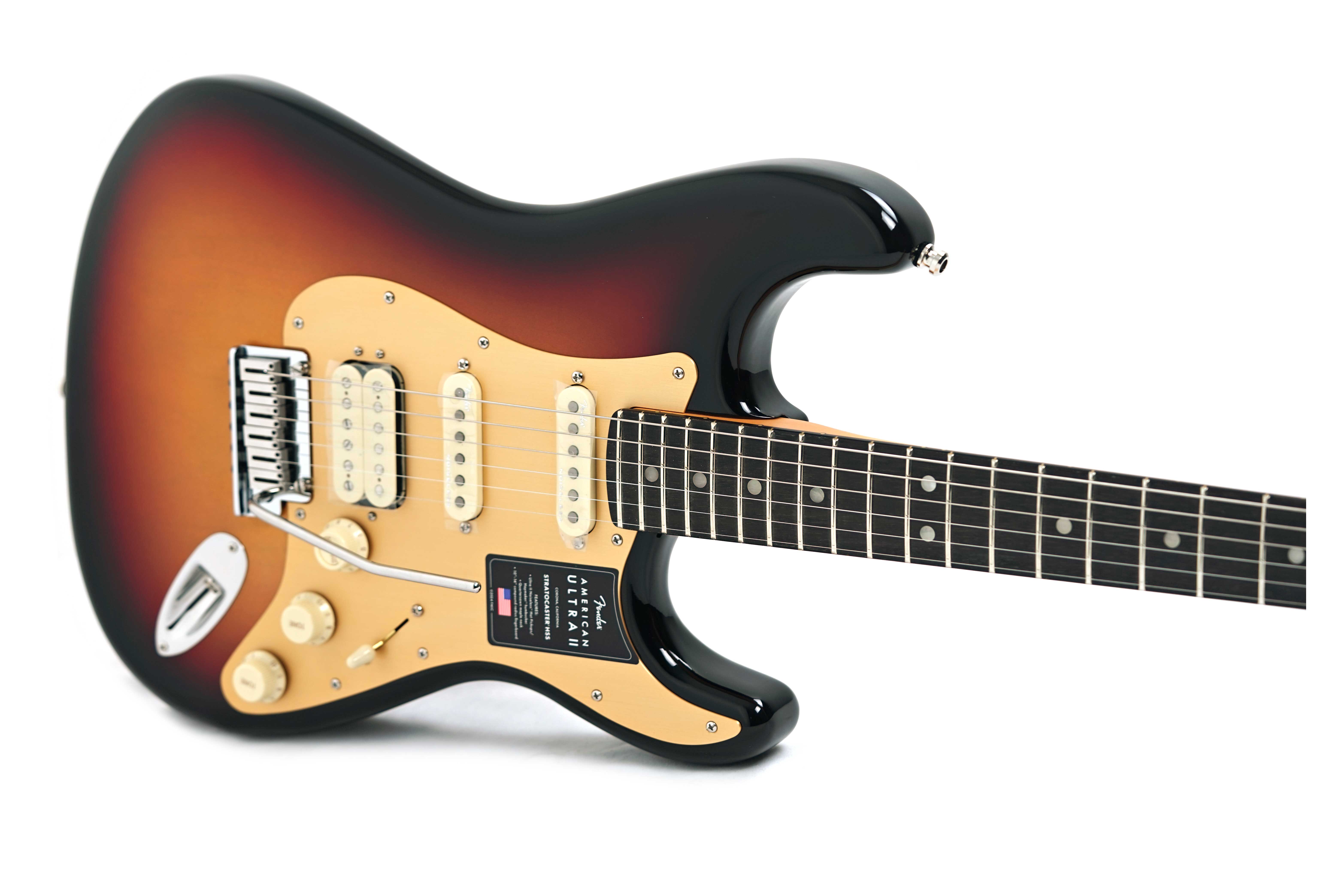 GUITARGUITAR Fender American Ultra II Stratocaster HSS Ebony Fingerboard Ultraburst #US25008612