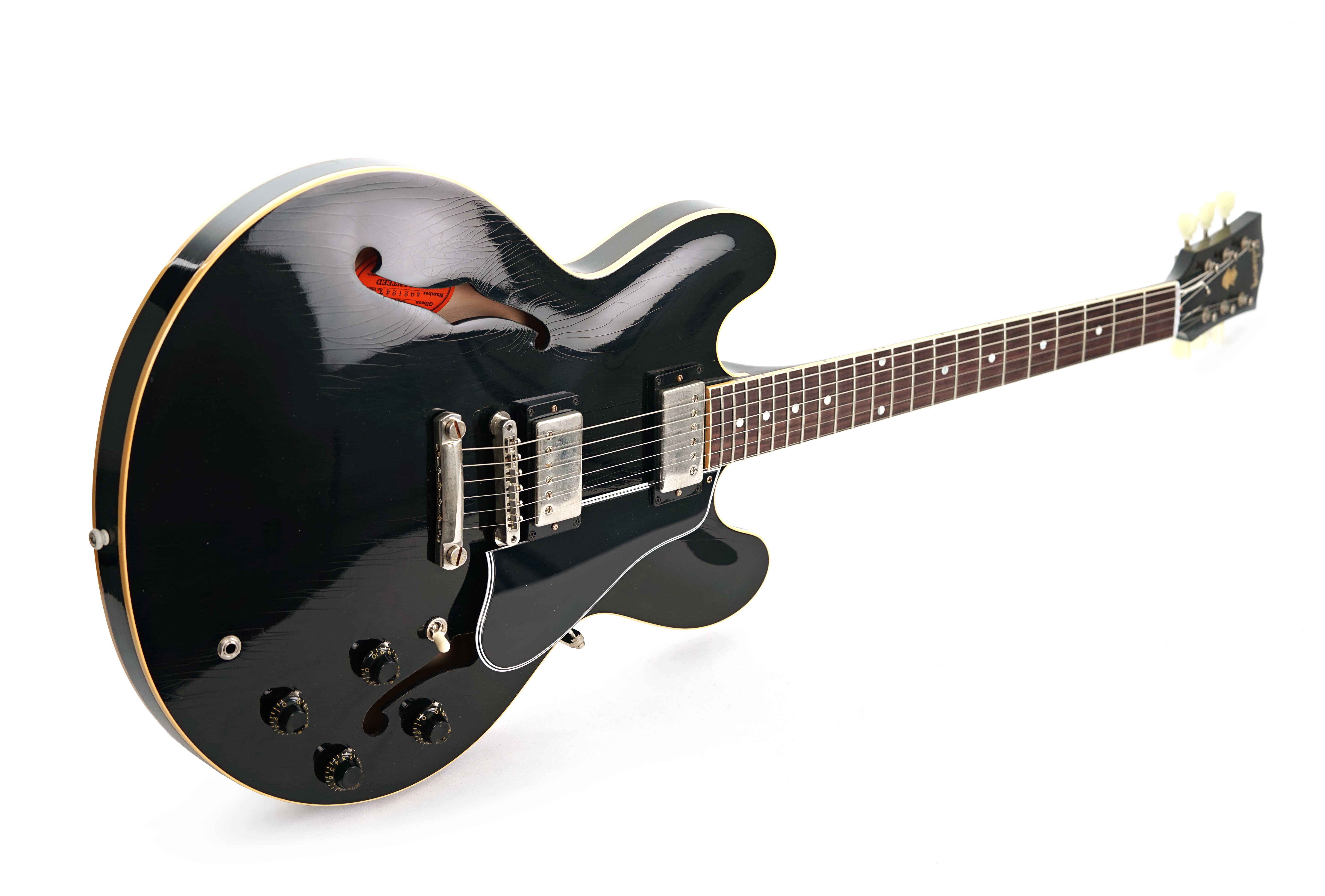 GUITARGUITAR Gibson Custom Shop Murphy Lab 1959 ES-335 Reissue Ultra Light Aged Ebony #A921247