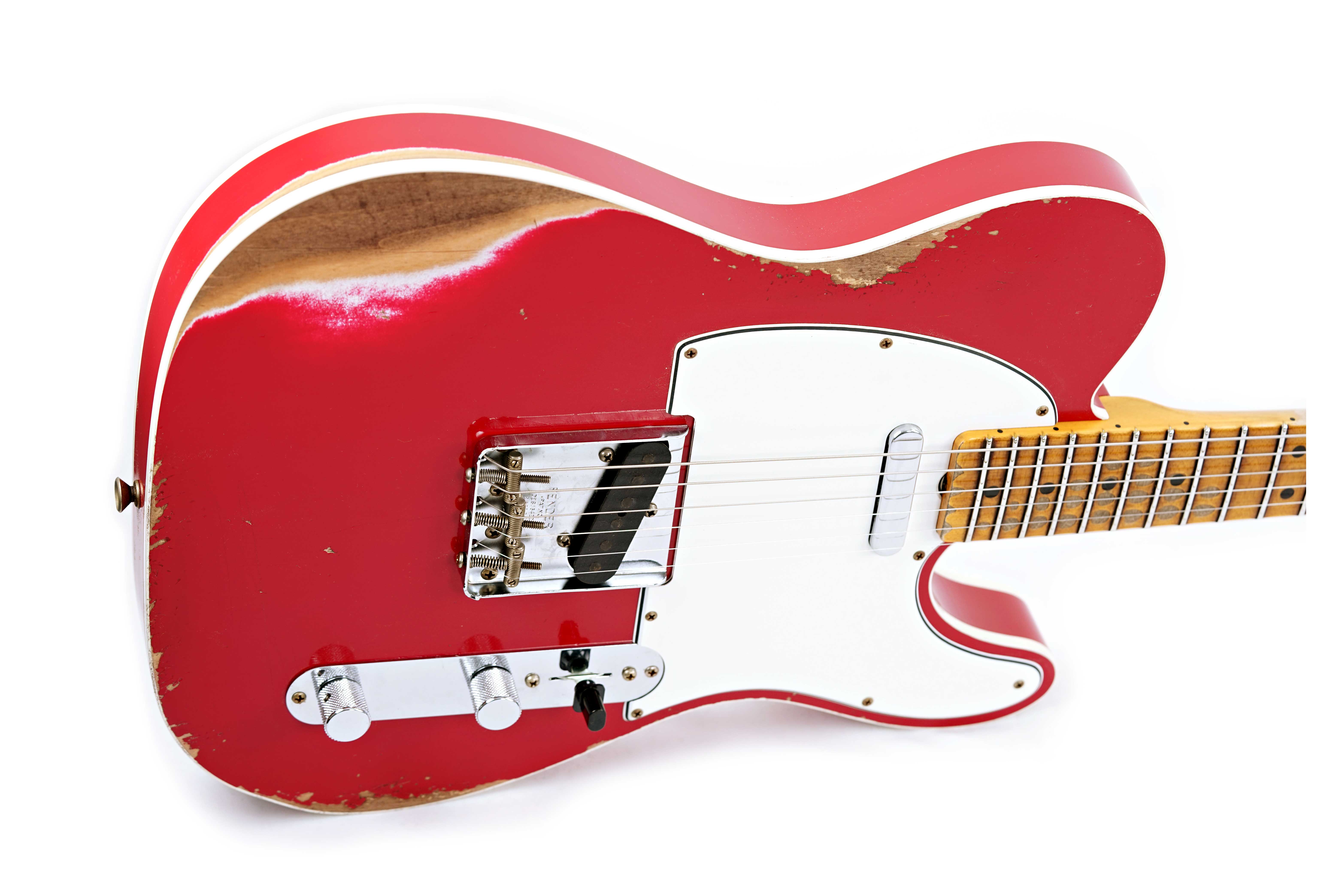 GUITARGUITAR Fender Custom Shop 1965 Telecaster Custom Heavy Relic Dakota Red Maple Fingerboard