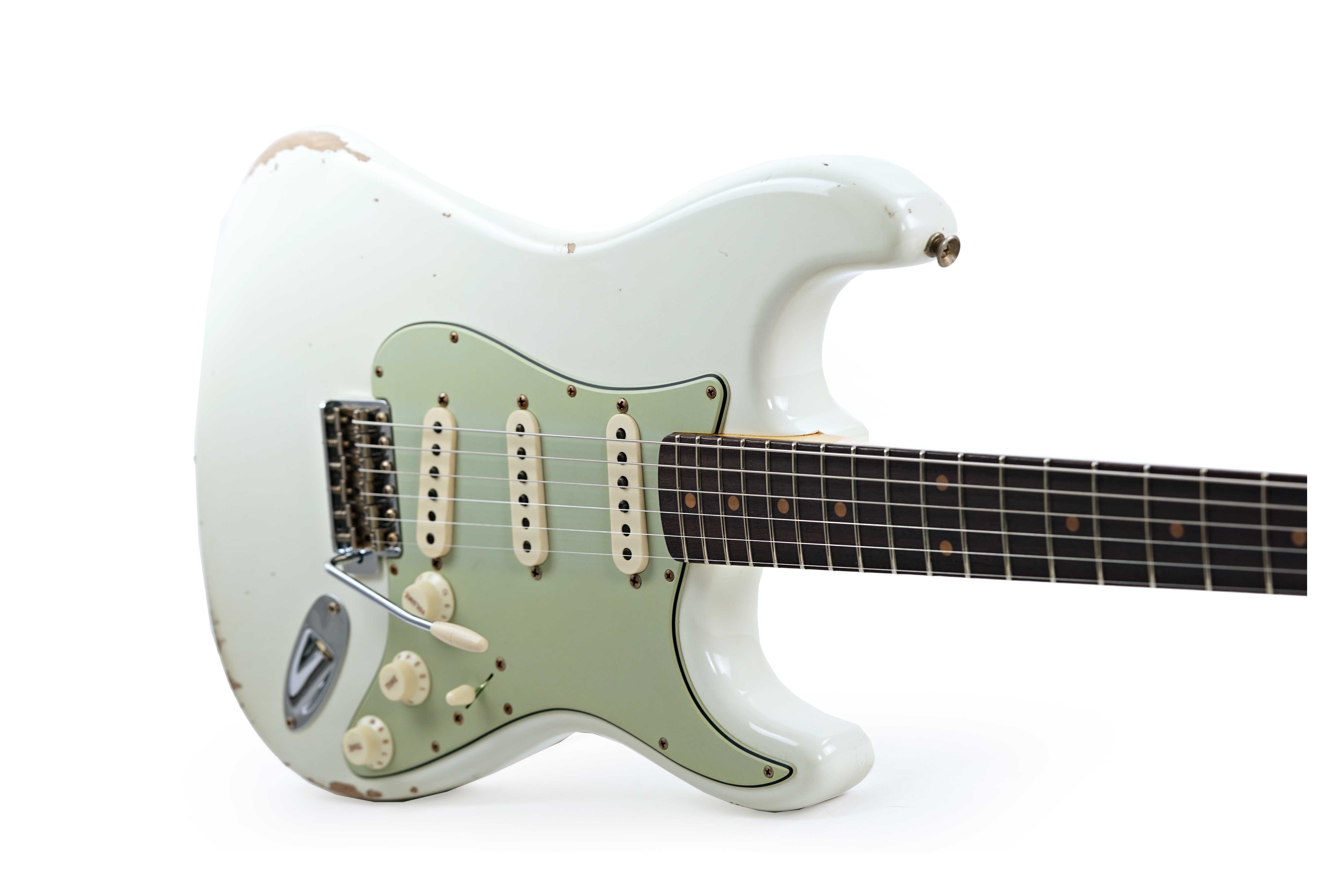 GUITARGUITAR Fender Custom Shop 1962 Stratocaster Relic Aged Olympic White #CZ586958