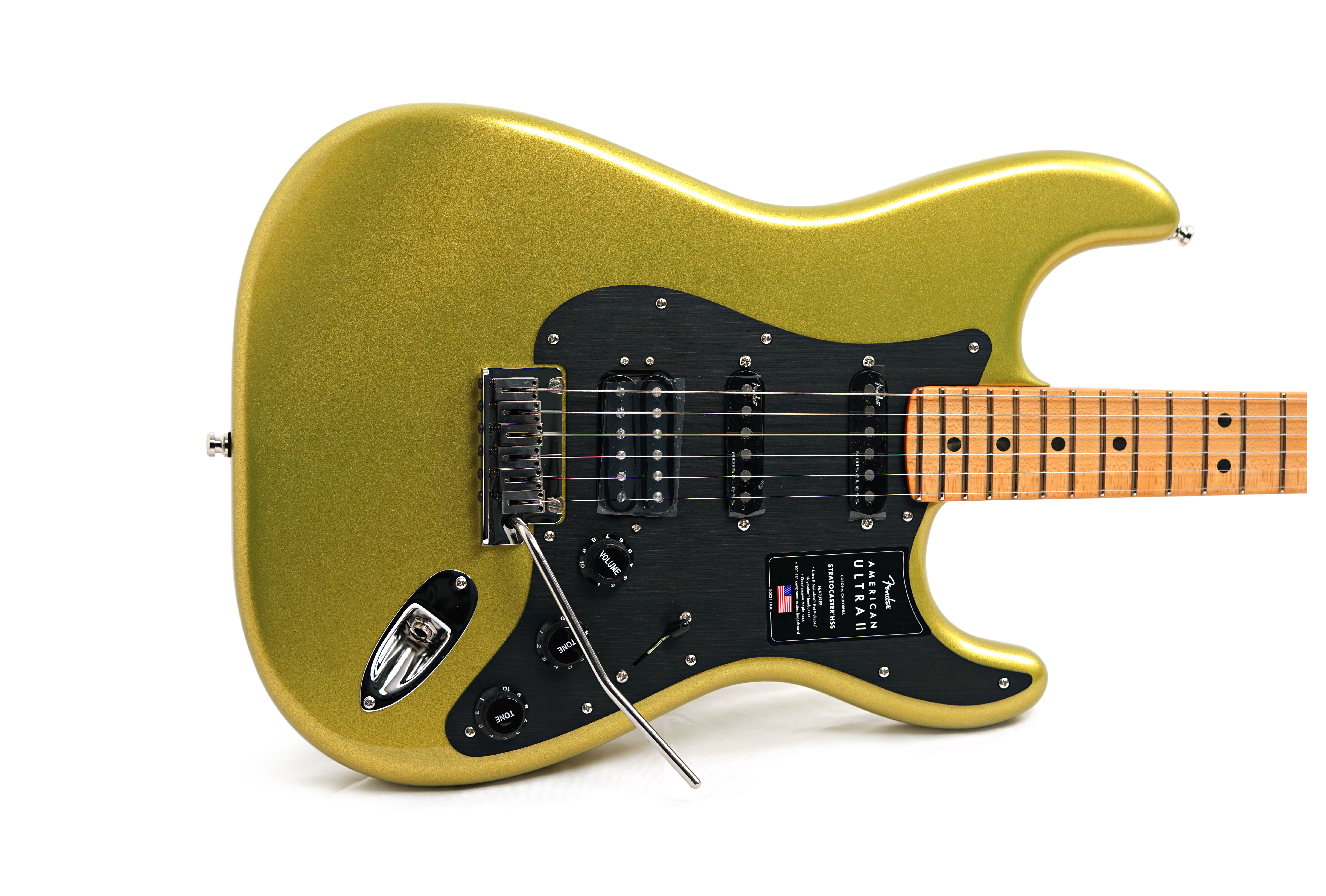GUITARGUITAR Fender American Ultra II Stratocaster HSS Maple Fingerboard Solar Flare #US240043285