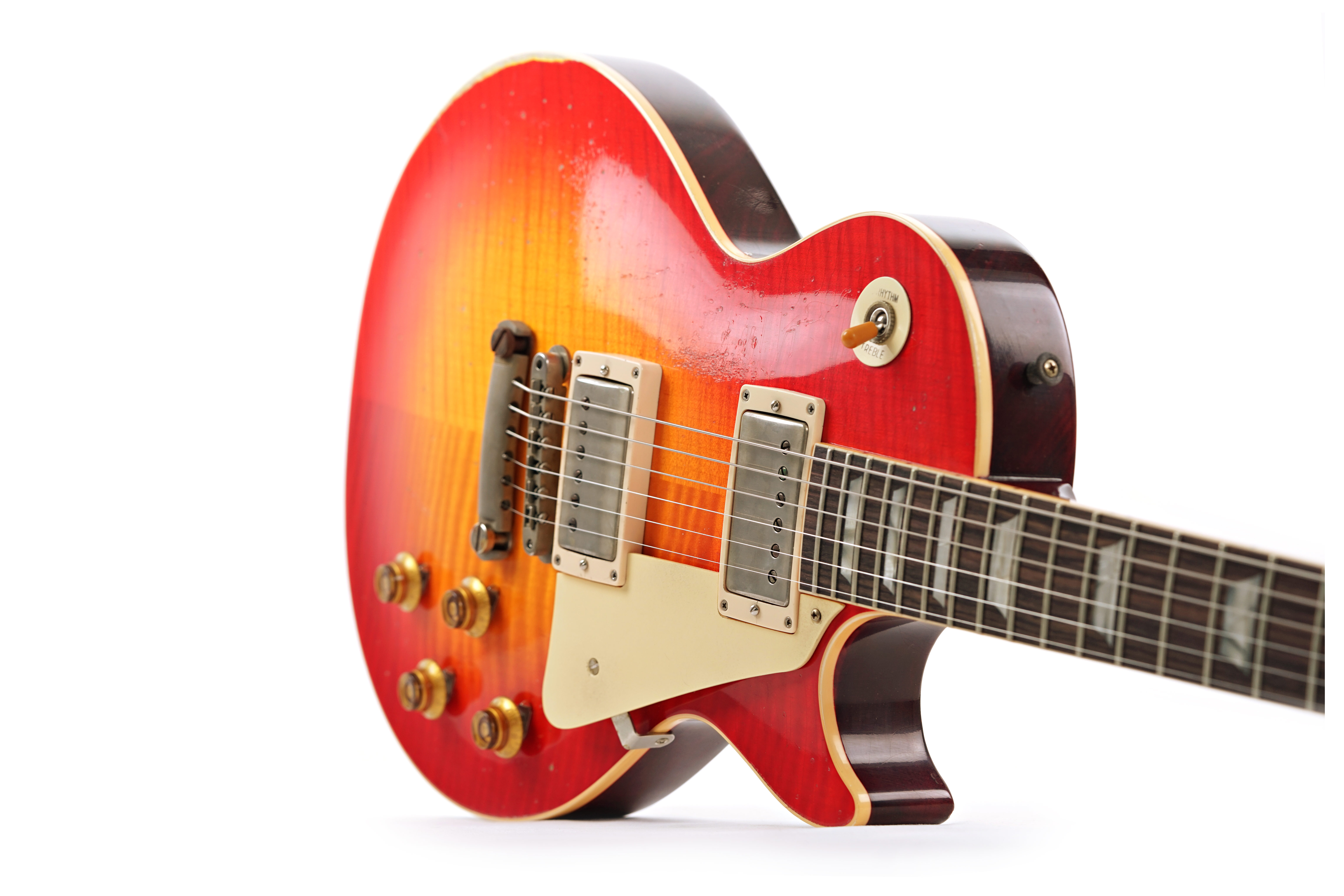 GUITARGUITAR Gibson Custom Shop 59 Les Paul Standard Made 2 Measure Wide Tomato Burst Murphy Lab Heavy Aged #04316