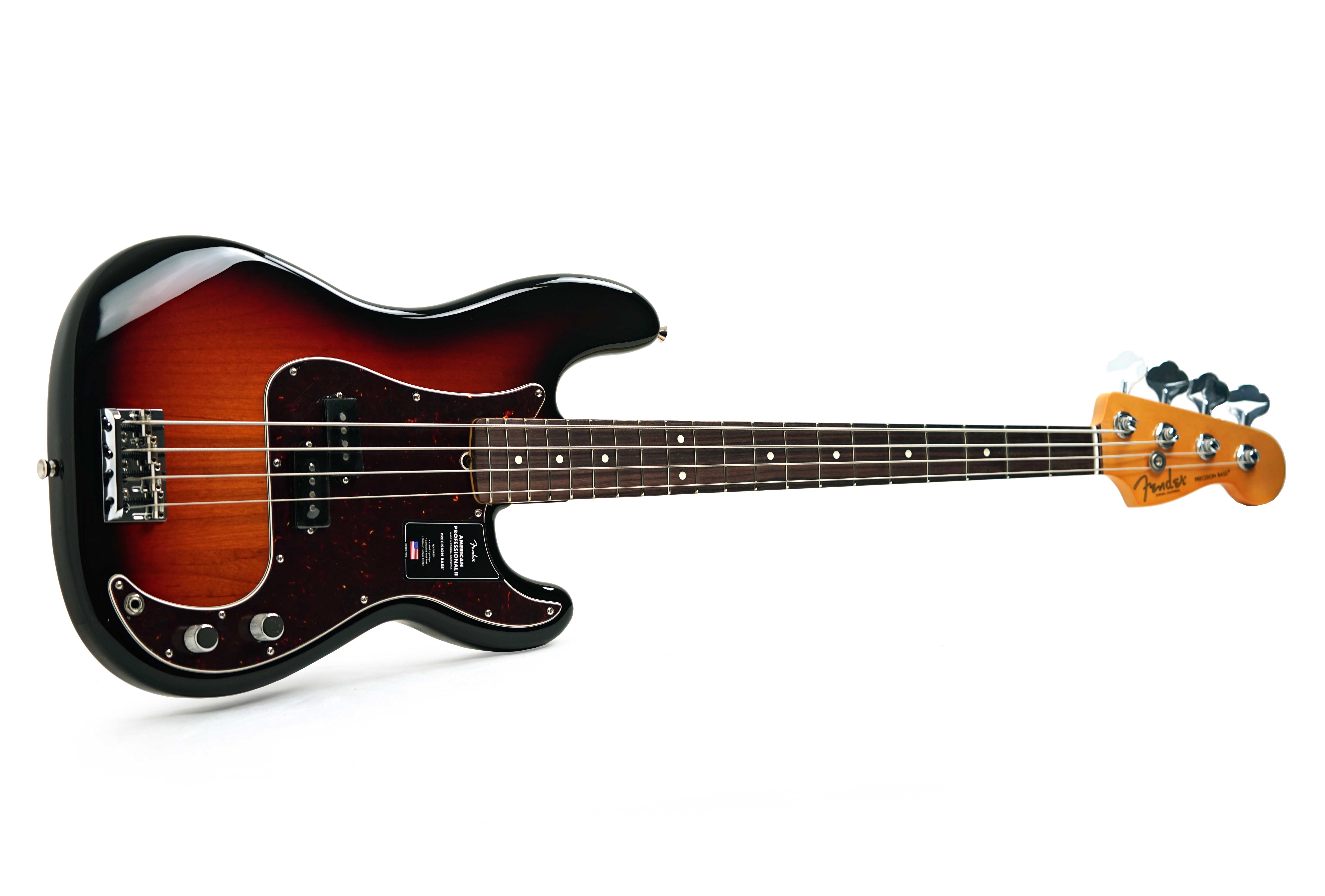 GUITARGUITAR Fender American Professional II Precision Bass 3 Tone Sunburst Rosewood Fingerboard #US25094991