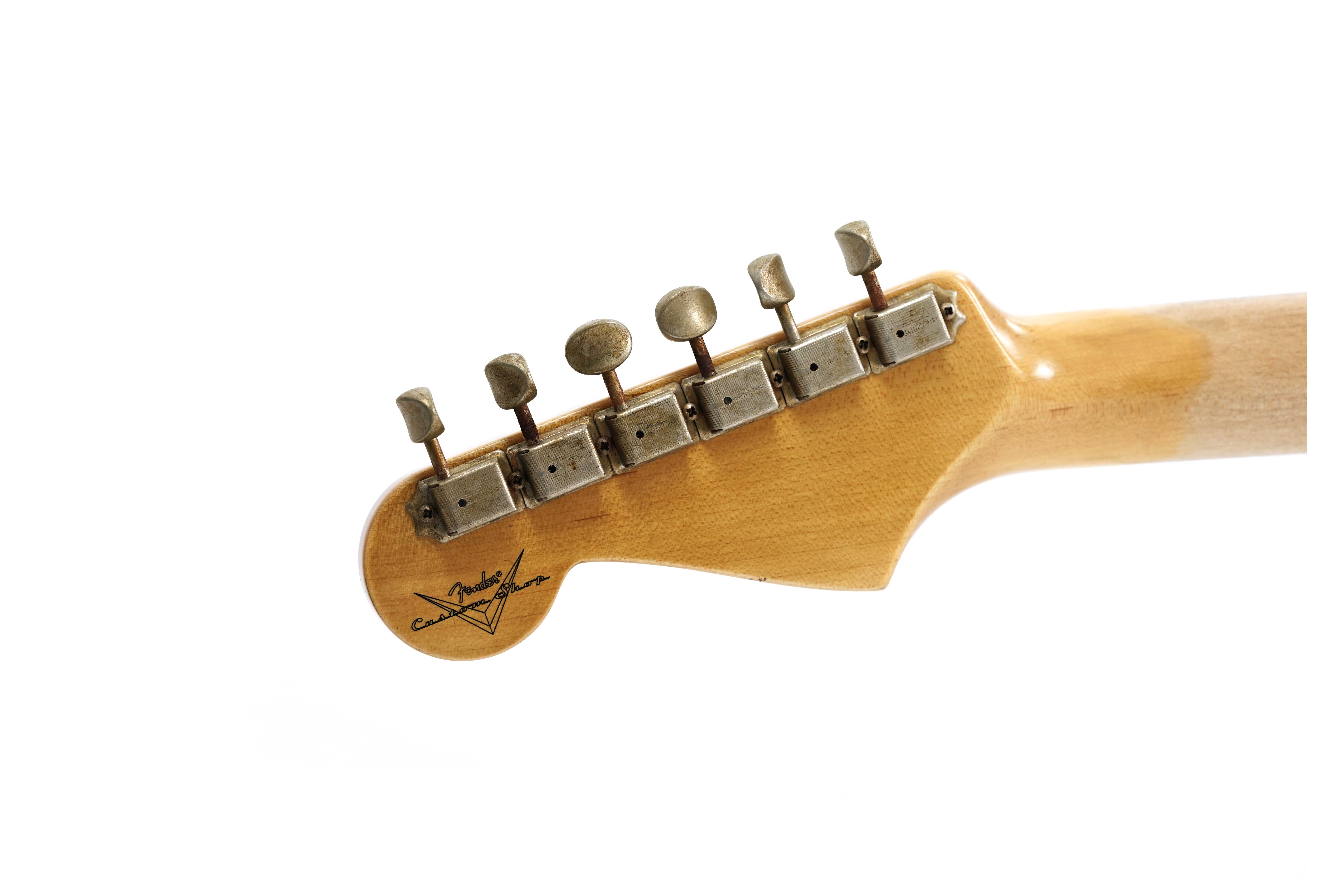GUITARGUITAR Fender Custom Shop 1959 Stratocaster Journeyman Relic Super Faded Aged Firemist Gold #CZ581728