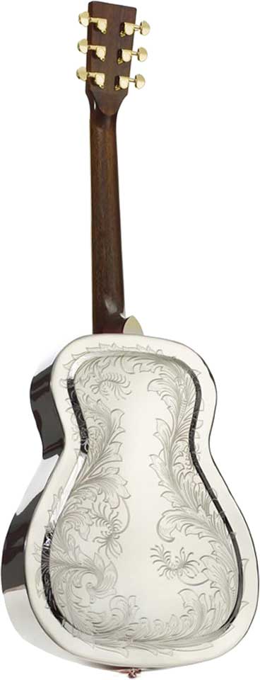 GUITARGUITAR Ozark 3515BE Engraved Brass Resonator