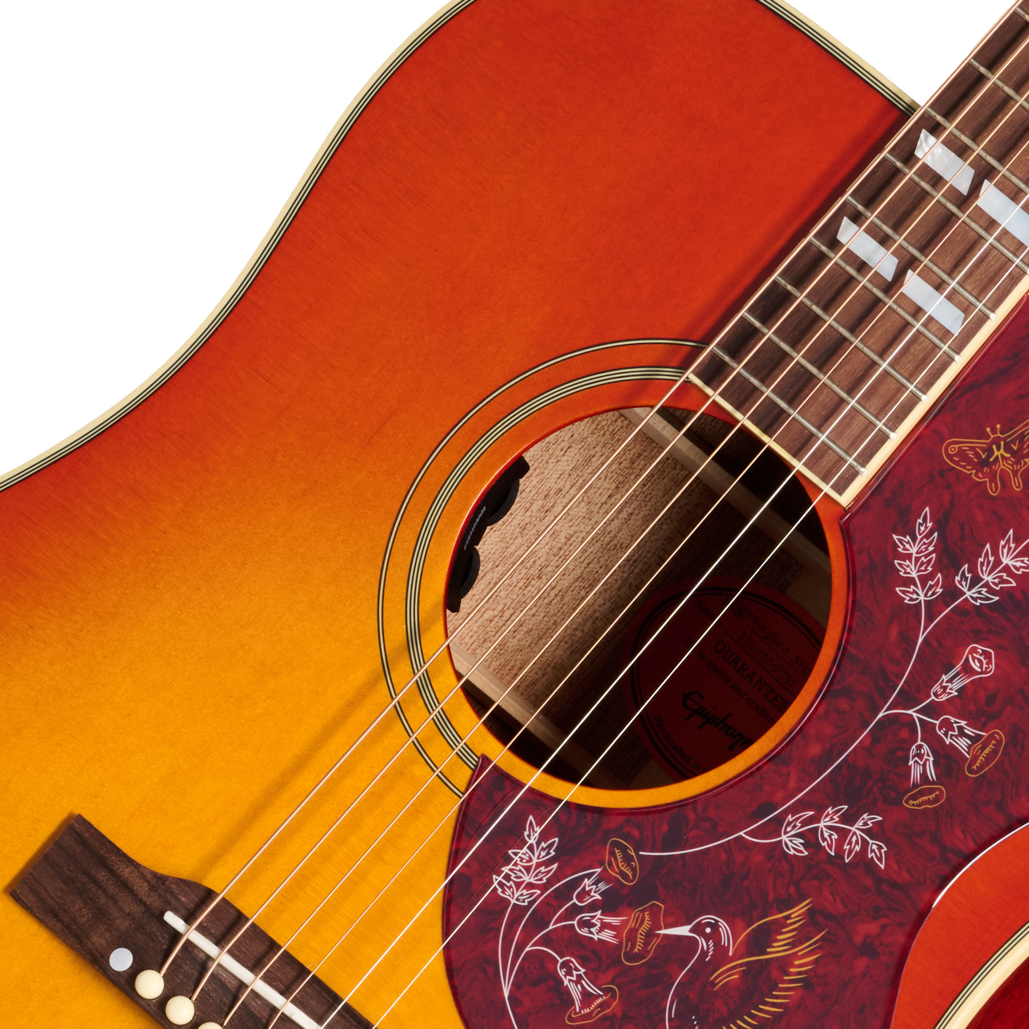 GUITARGUITAR Epiphone Inspired By Gibson Hummingbird Standard Cherry Sunburst