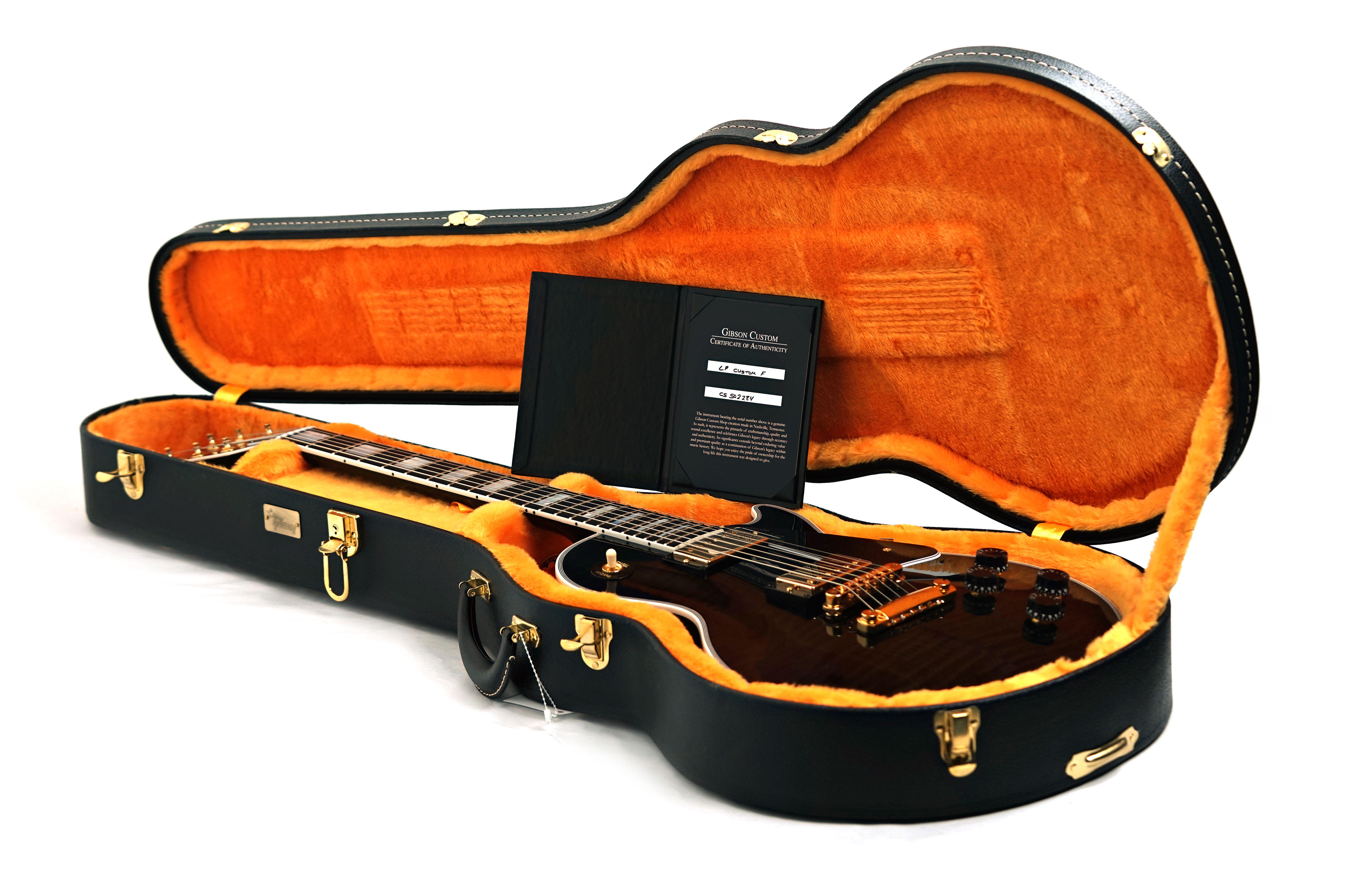 GUITARGUITAR Gibson Custom Shop Dealer Select Les Paul Custom Trans Black #CS502284