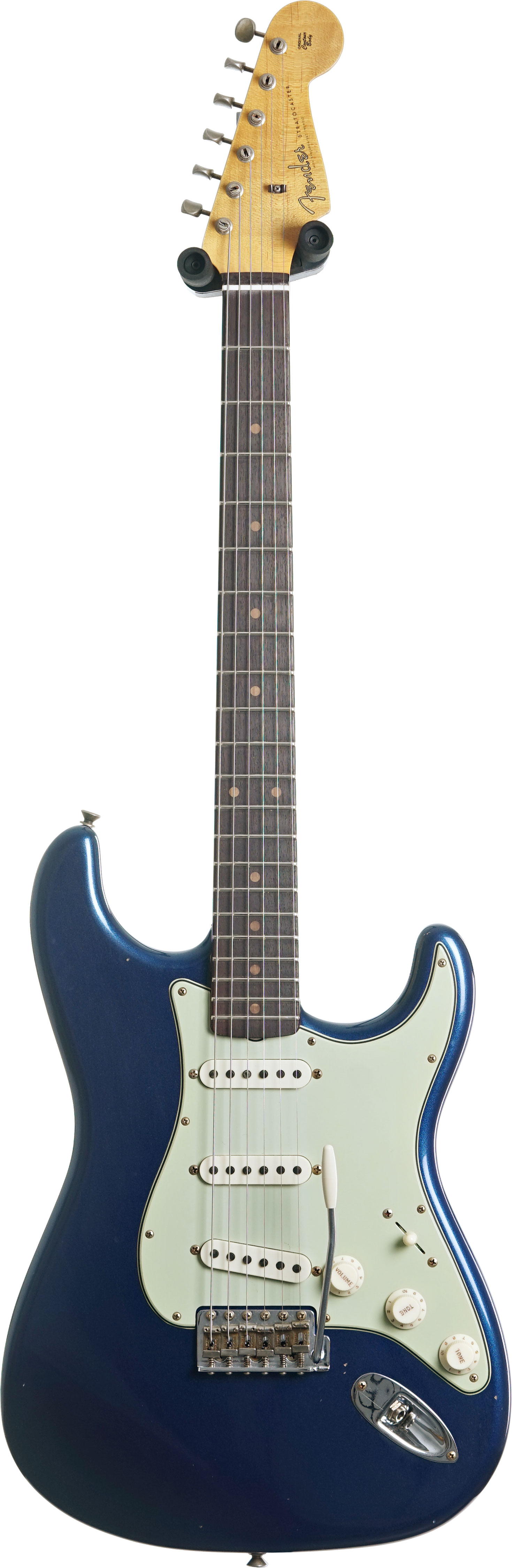 GUITARGUITAR Fender Custom Shop 1959 Collection Stratocaster Journeyman Relic Baltic Blue Rosewood Fingerboard #CZ586923