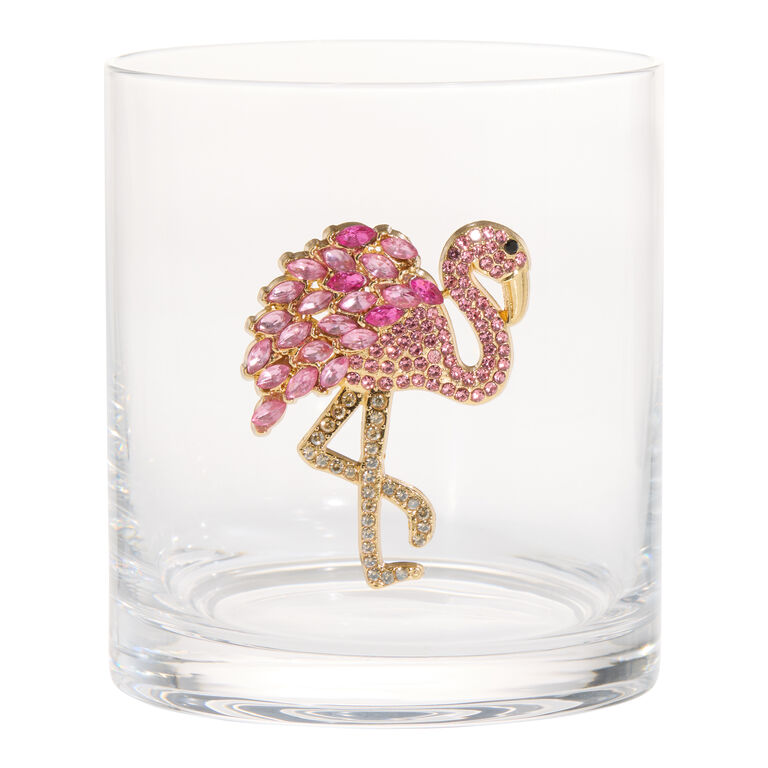 World Market Charm Brooch Double Old Fashioned Glass