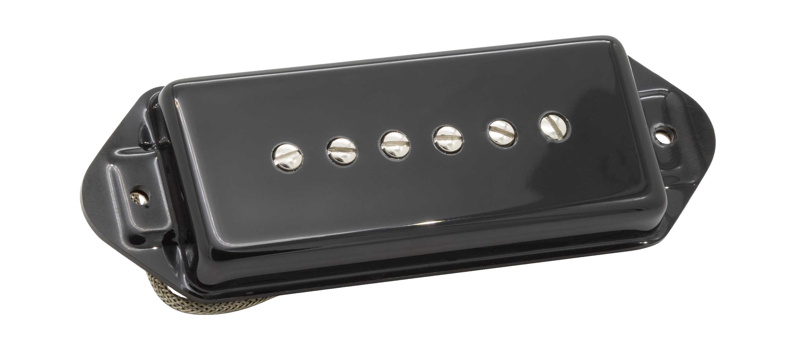 GUITARGUITAR Seymour Duncan Antiquity Retrospec'd P90 Dog Ear Bridge Black