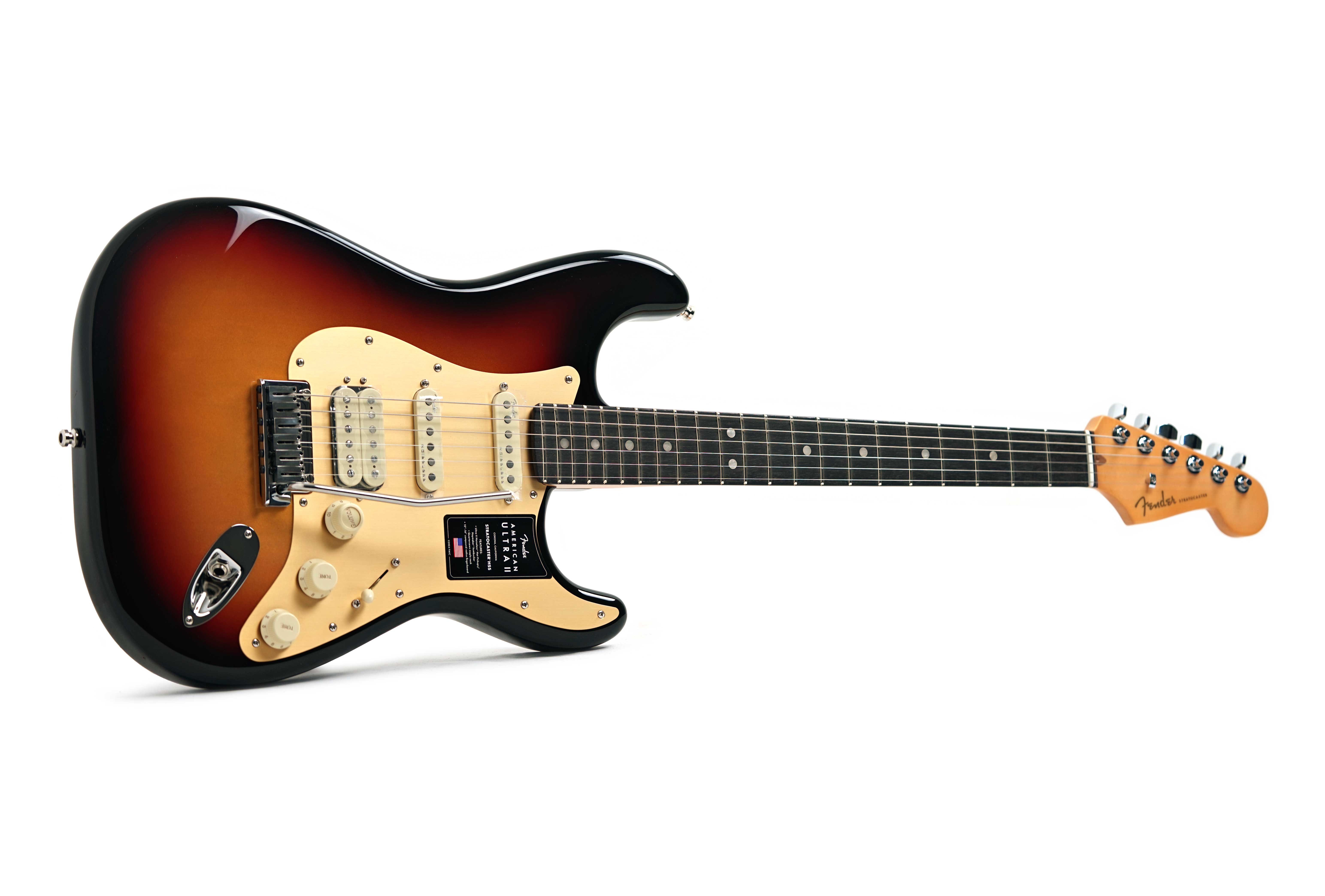 GUITARGUITAR Fender American Ultra II Stratocaster HSS Ebony Fingerboard Ultraburst #US25008612