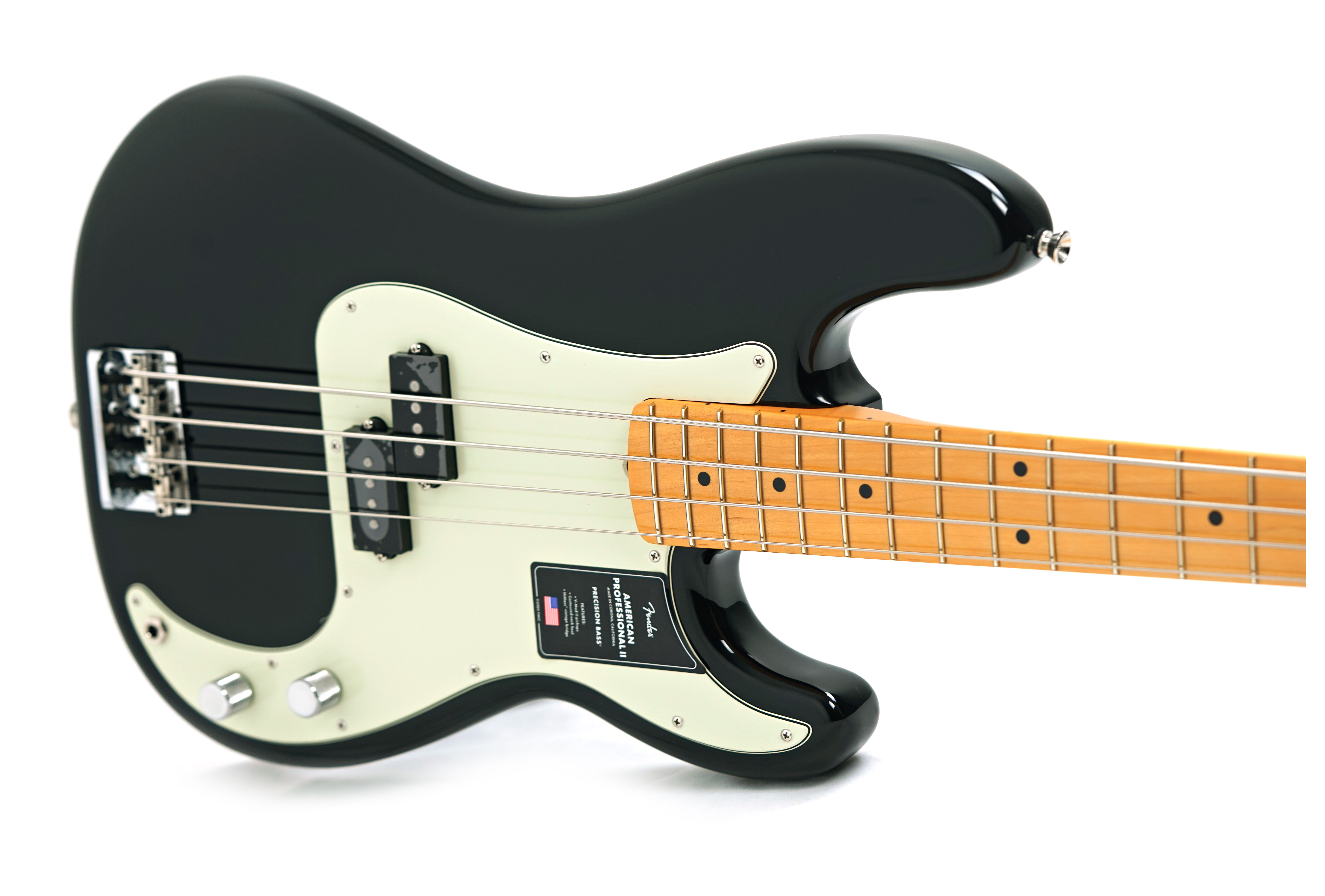 GUITARGUITAR Fender American Professional II Precision Bass Black Maple Fingerboard #US25049673