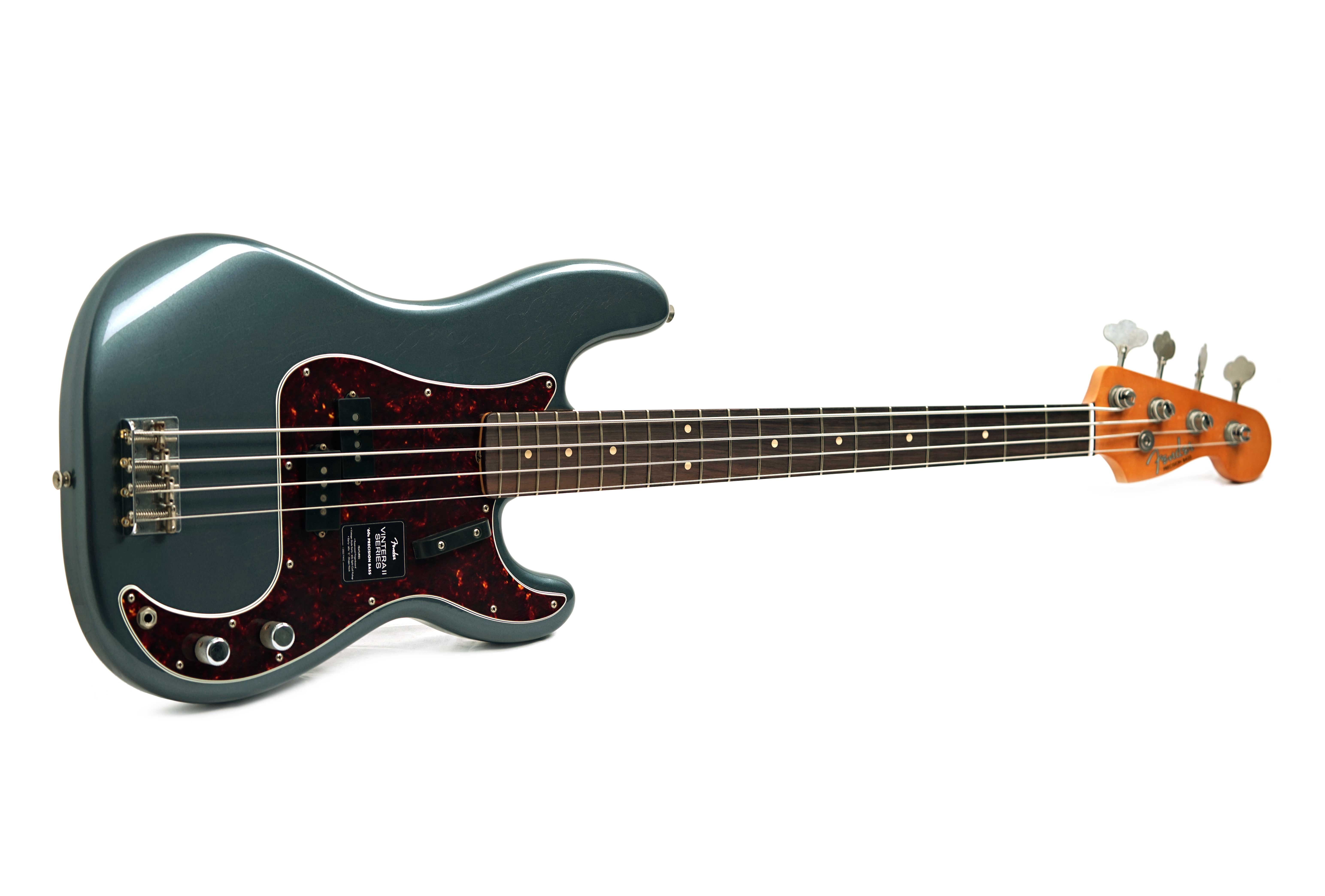 GUITARGUITAR Fender Limited Edition Vintera II Road Worn '60s Precision Bass Rosewood Fingerboard Charcoal Frost Metallic #MX25143697