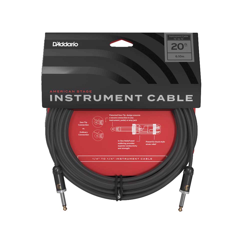 GUITARGUITAR D'Addario Planet Waves American Stage Instrument Cable 20ft