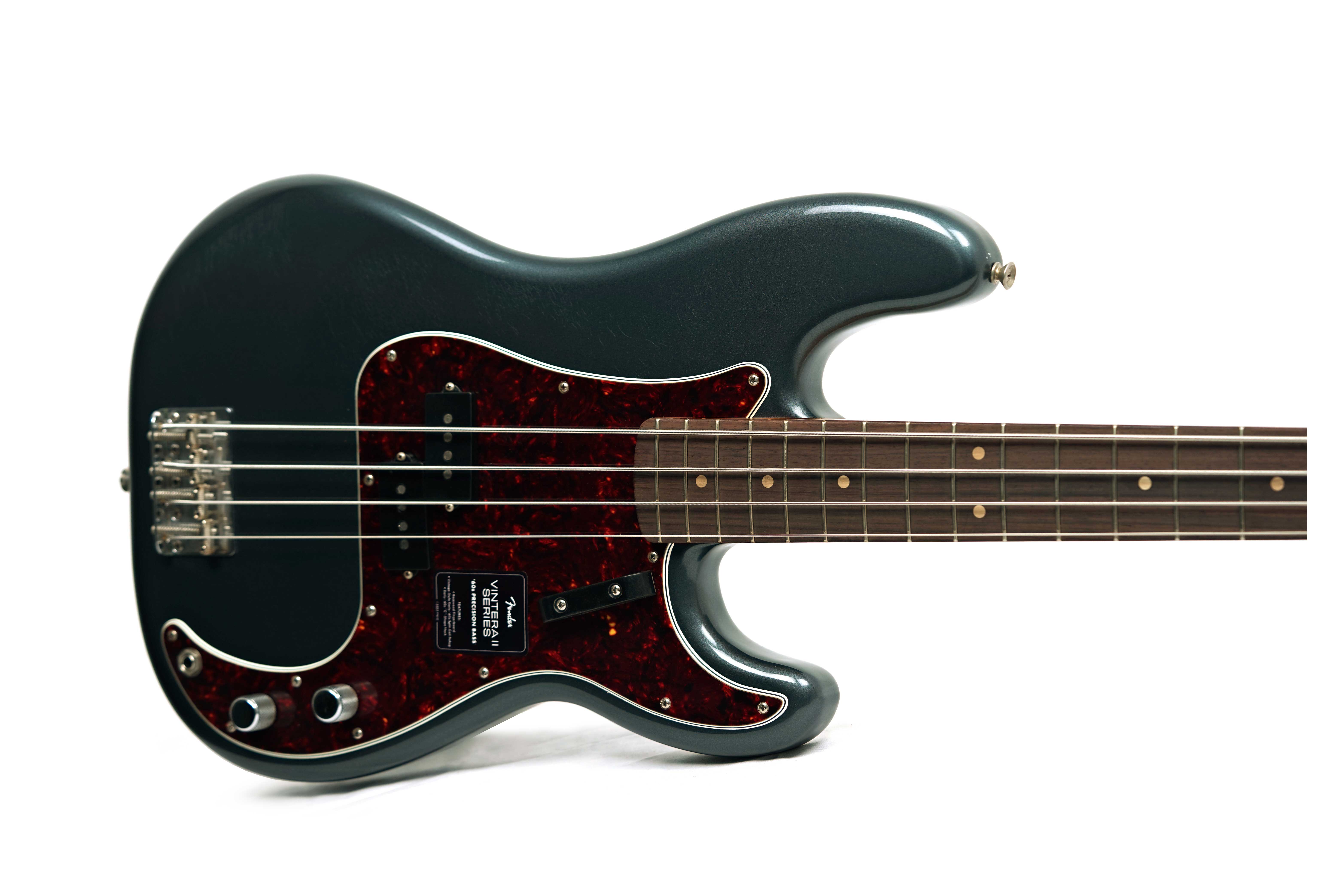 GUITARGUITAR Fender Limited Edition Vintera II Road Worn '60s Precision Bass Rosewood Fingerboard Charcoal Frost Metallic #MX25008107