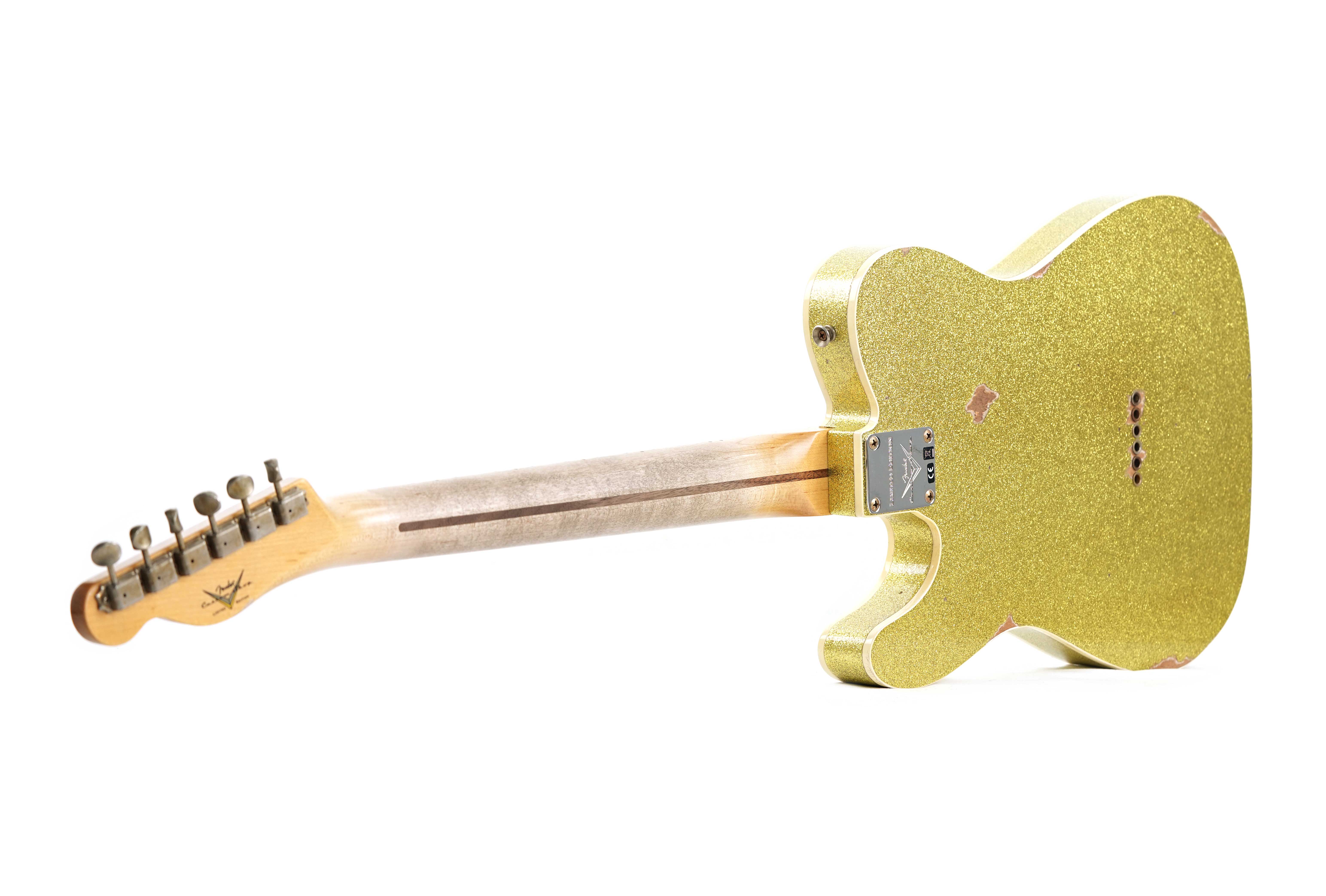 GUITARGUITAR Fender Custom Shop Limited Edition Tomatillo Telecaster Relic Aged Chartreuse Sparkle #R138541