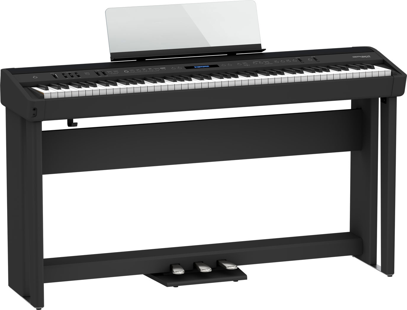 GUITARGUITAR Roland FP-90X Black Digital Piano With Stand and 3 Pedal Unit