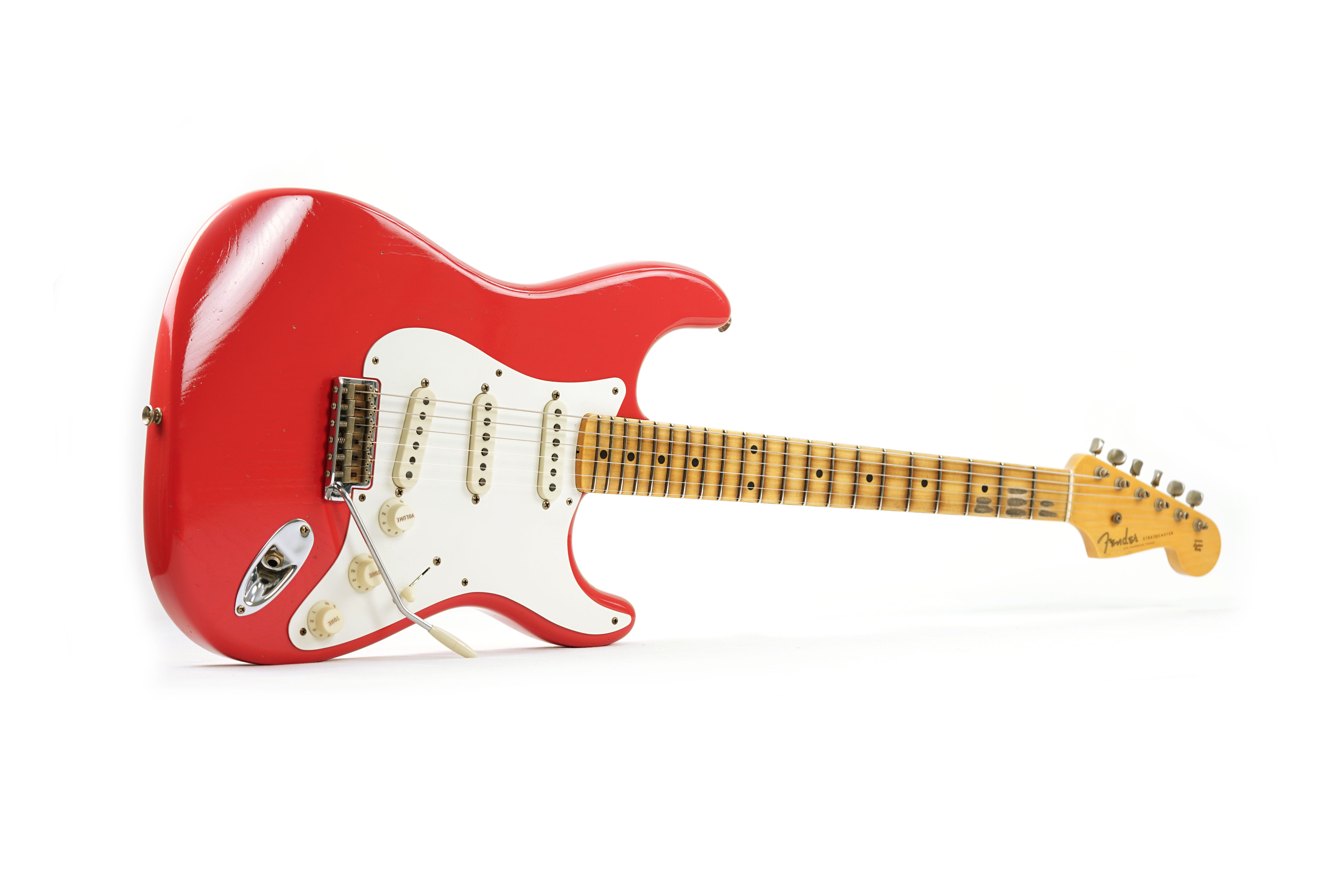 GUITARGUITAR Fender Custom Shop 1956 Stratocaster Journeyman Relic Fiesta Red guitarguitar Spec #CZ573829