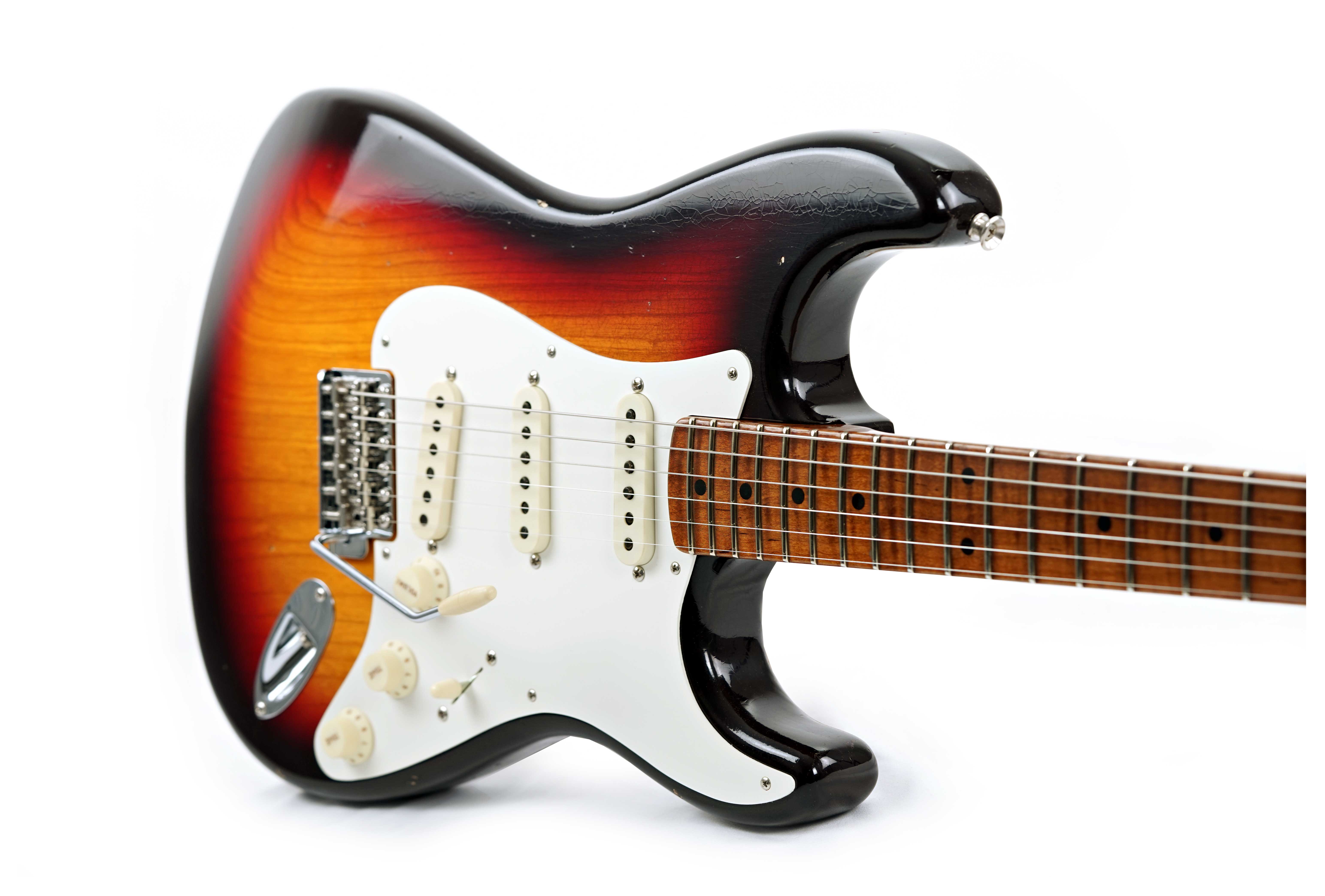 GUITARGUITAR Fender Custom Shop Limited Edition 58 Stratocaster Journeyman Relic Closet Classic Hardware Chocolate 3 Colour Sunburst #CZ577074