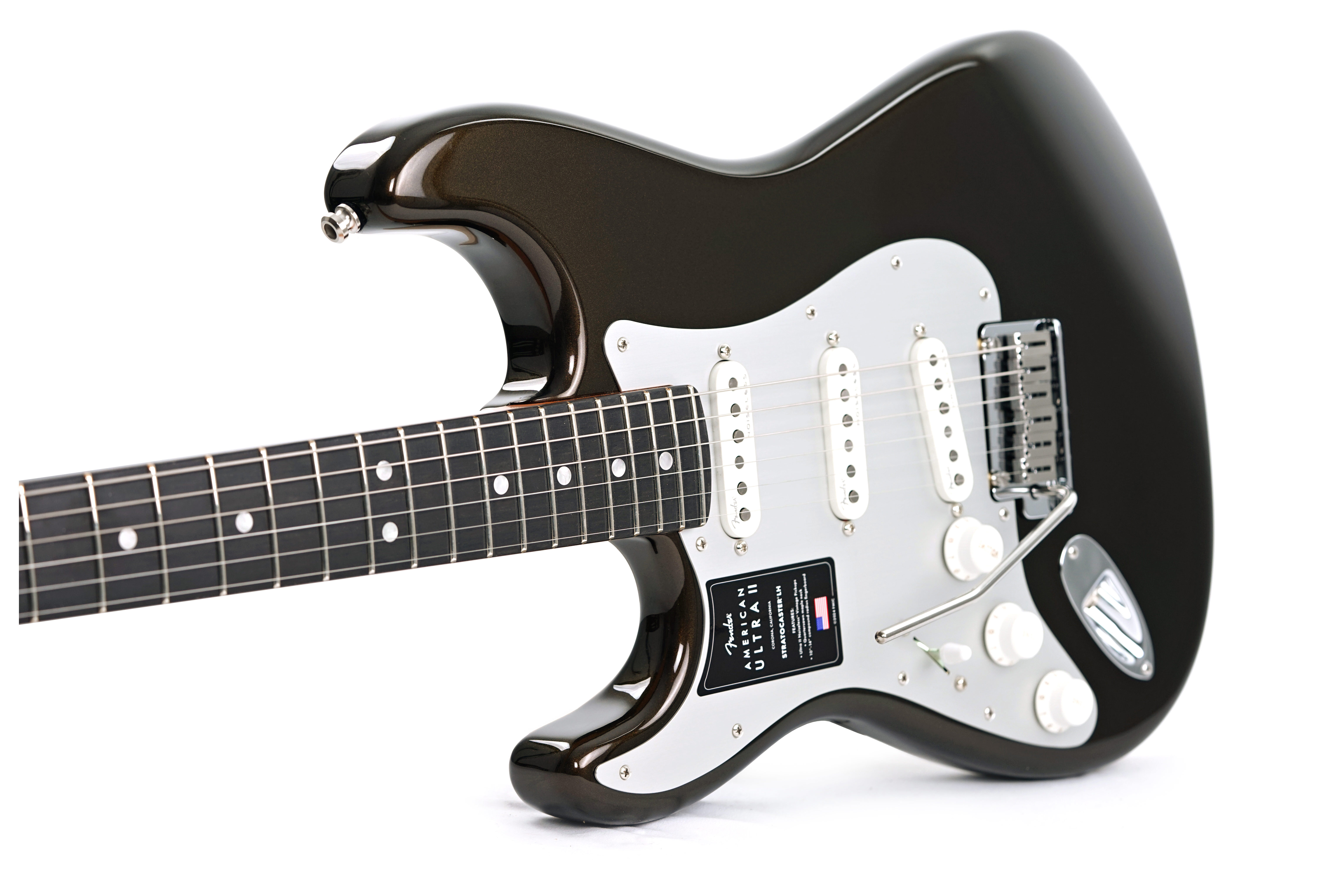GUITARGUITAR Fender American Ultra II Stratocaster Ebony Fingerboard Texas Tea Left Handed
