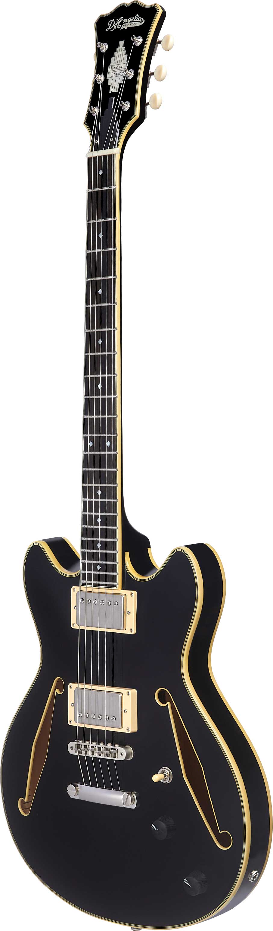 GUITARGUITAR D'Angelico Excel Tour Collection Mini DC Solid Black