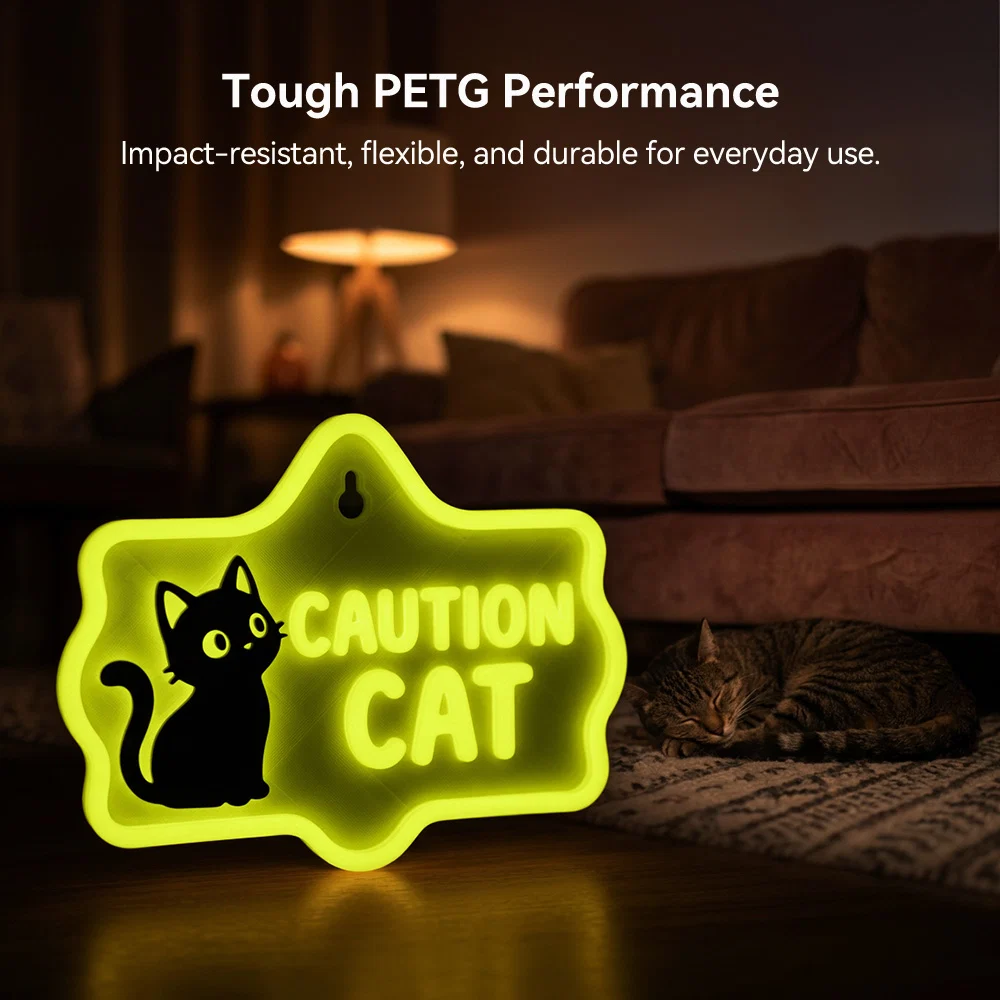 [MOQ: 3KG] PETG Glow in The Dark (Luminous) 3D Printer Filament 1KG