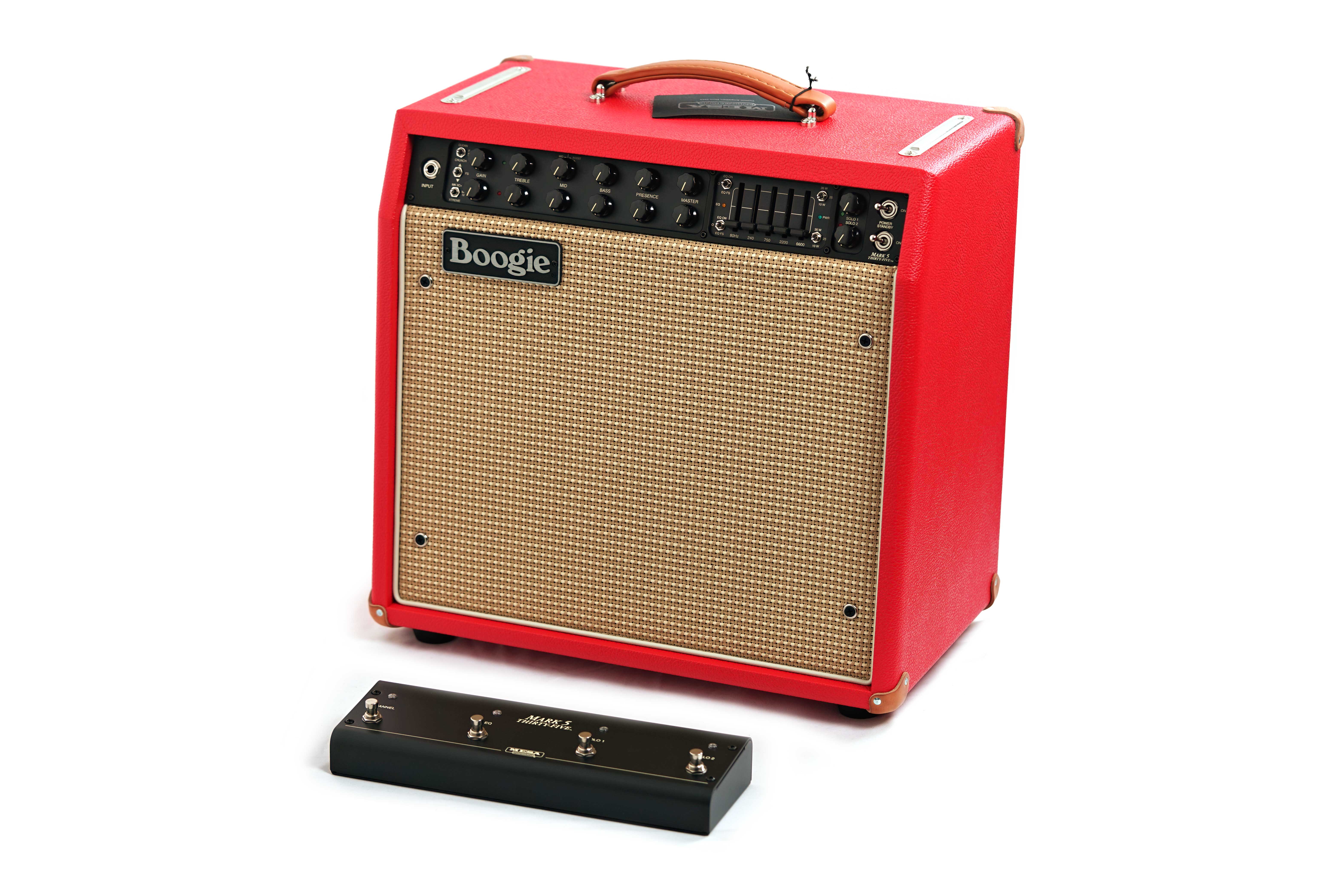 GUITARGUITAR Mesa Boogie guitarguitar Exclusive Mark Five 35 1x12 Combo Valve Amp Red Bronco Cream and Tan