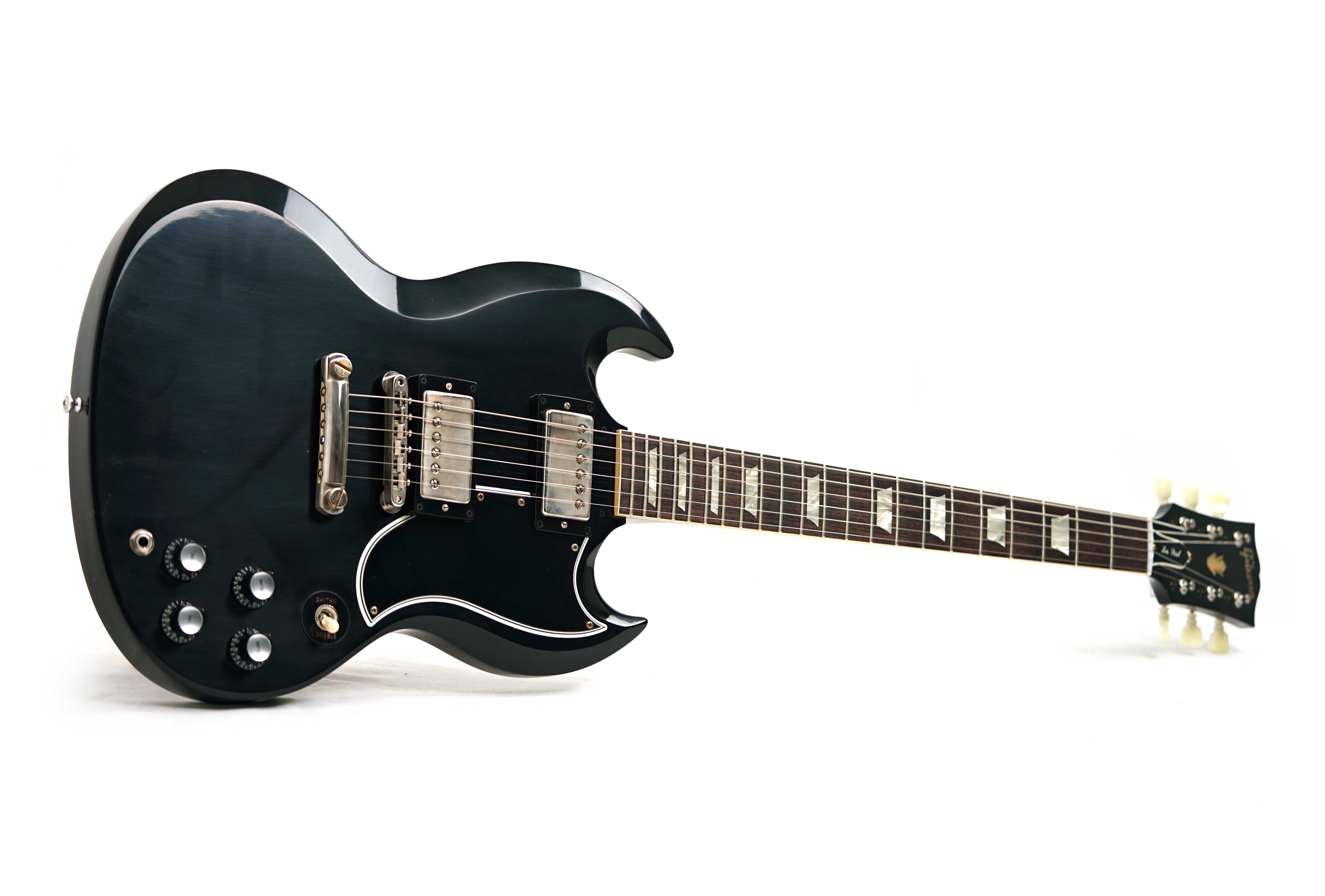 GUITARGUITAR Gibson Custom Shop Dealer Select 1961 Les Paul SG Standard Reissue Stop-Bar VOS Ebony #503041