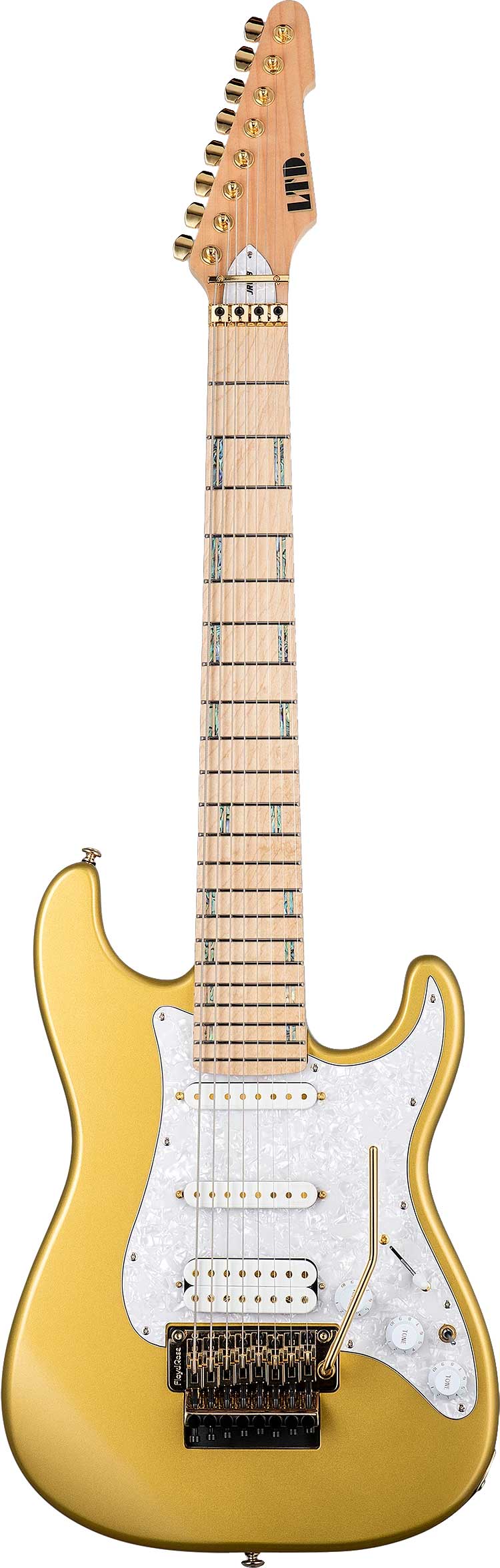 GUITARGUITAR ESP LTD JRV-8 Javier Reyes Signature Metallic Gold